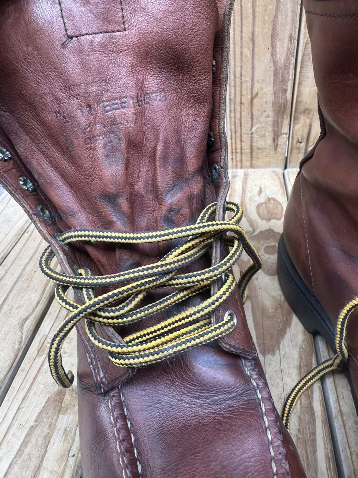Red Wing Red Wing Steel toe work&Safety brown leather boots US 11 EEE Size US 11 / EU 44 - 16 Thumbnail
