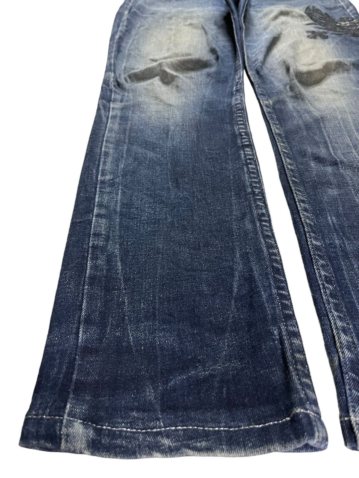 Japanese Brand × Seditionaries Vintage Japanese Brand Embellished Cross Patched Jeans Size US 33 - 6 Thumbnail