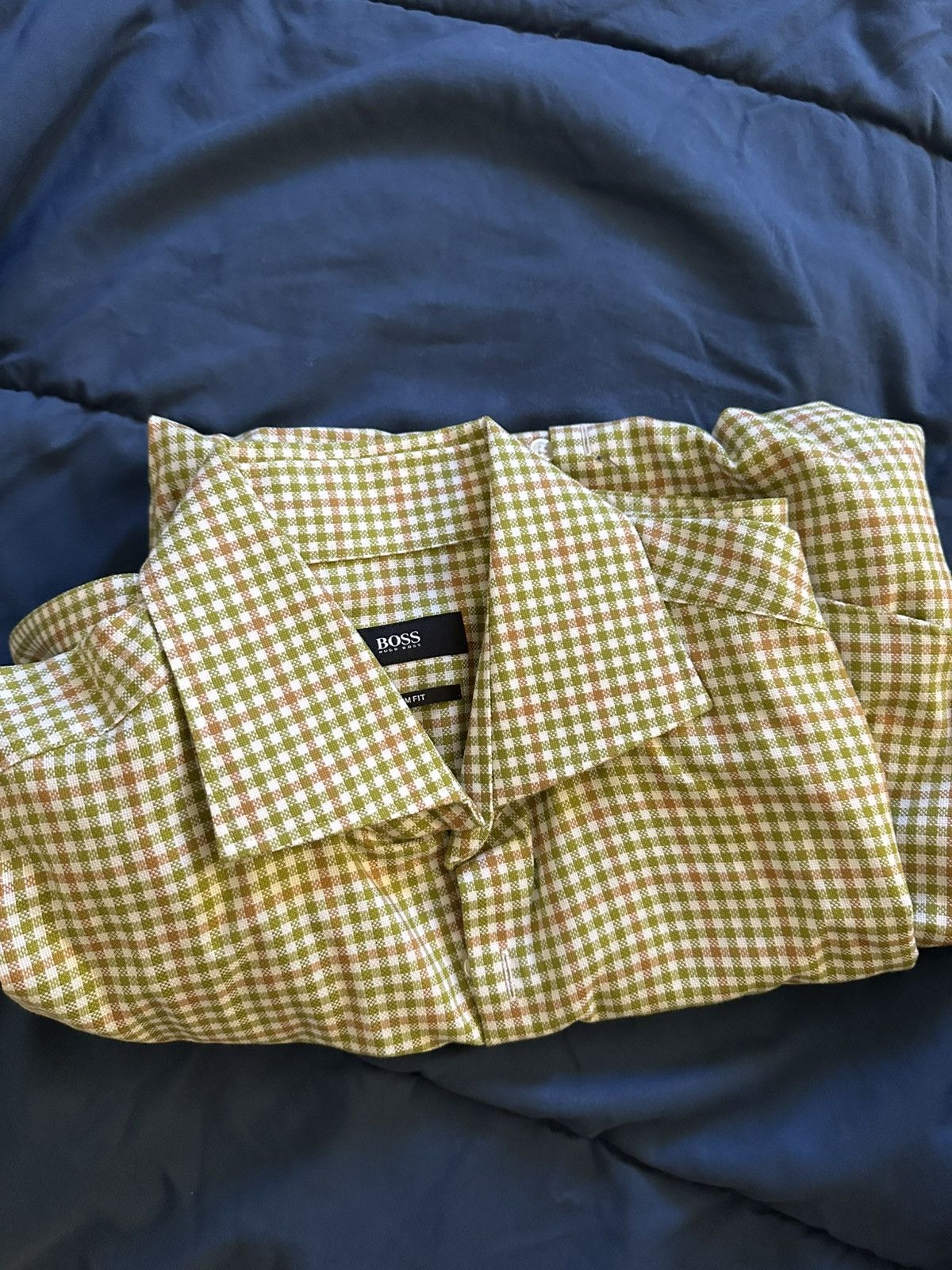 Hugo Boss Hugo Boss Long Sleeve Pattern Dress Shirt Size US XS / EU 42 / 0 - 1 Thumbnail