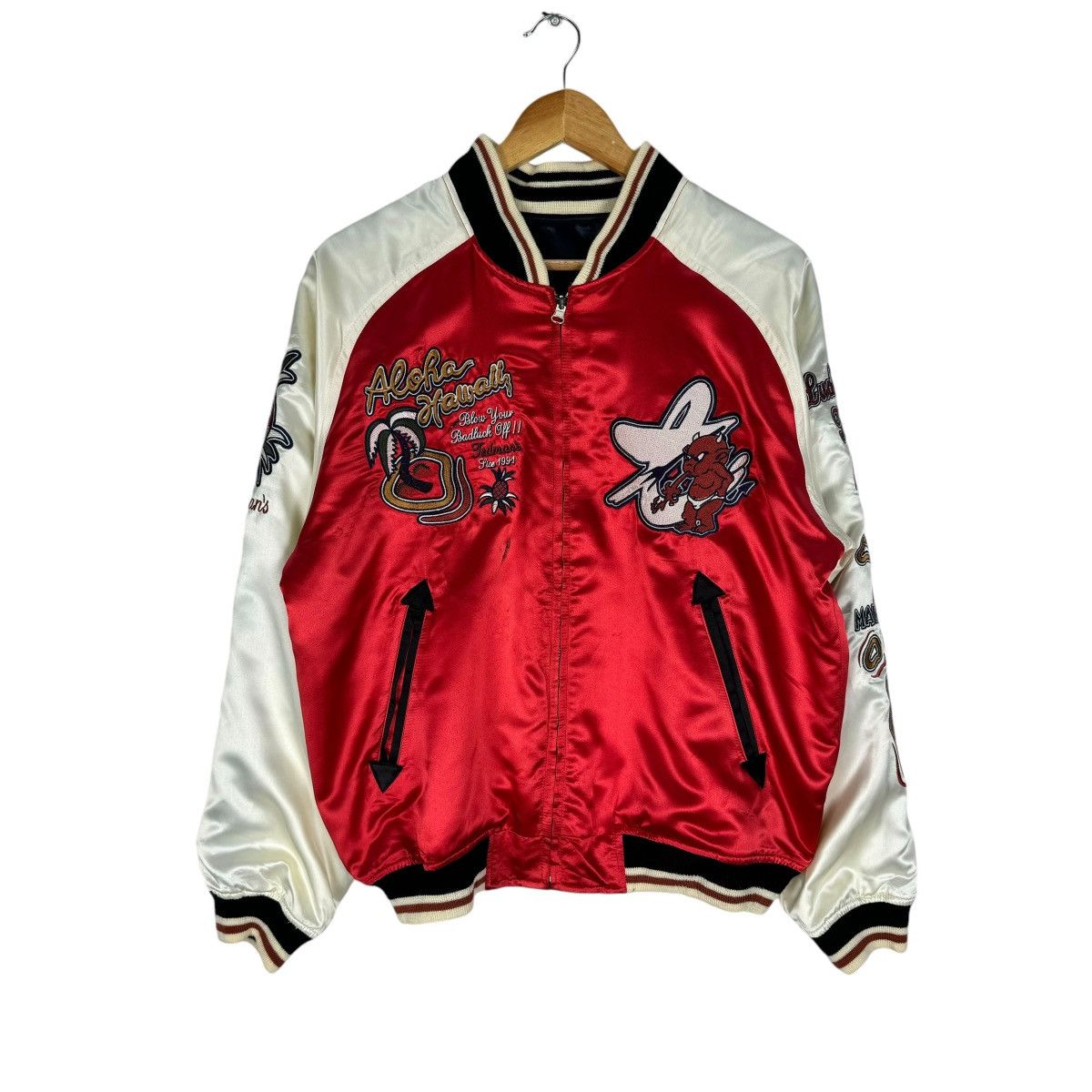 Tedman × Vintage ❄️TED COMPANY ALOHA HAWAII REVERSIBLE SUKAJAN JACKET Size US M / EU 48-50 / 2 - 3 Thumbnail