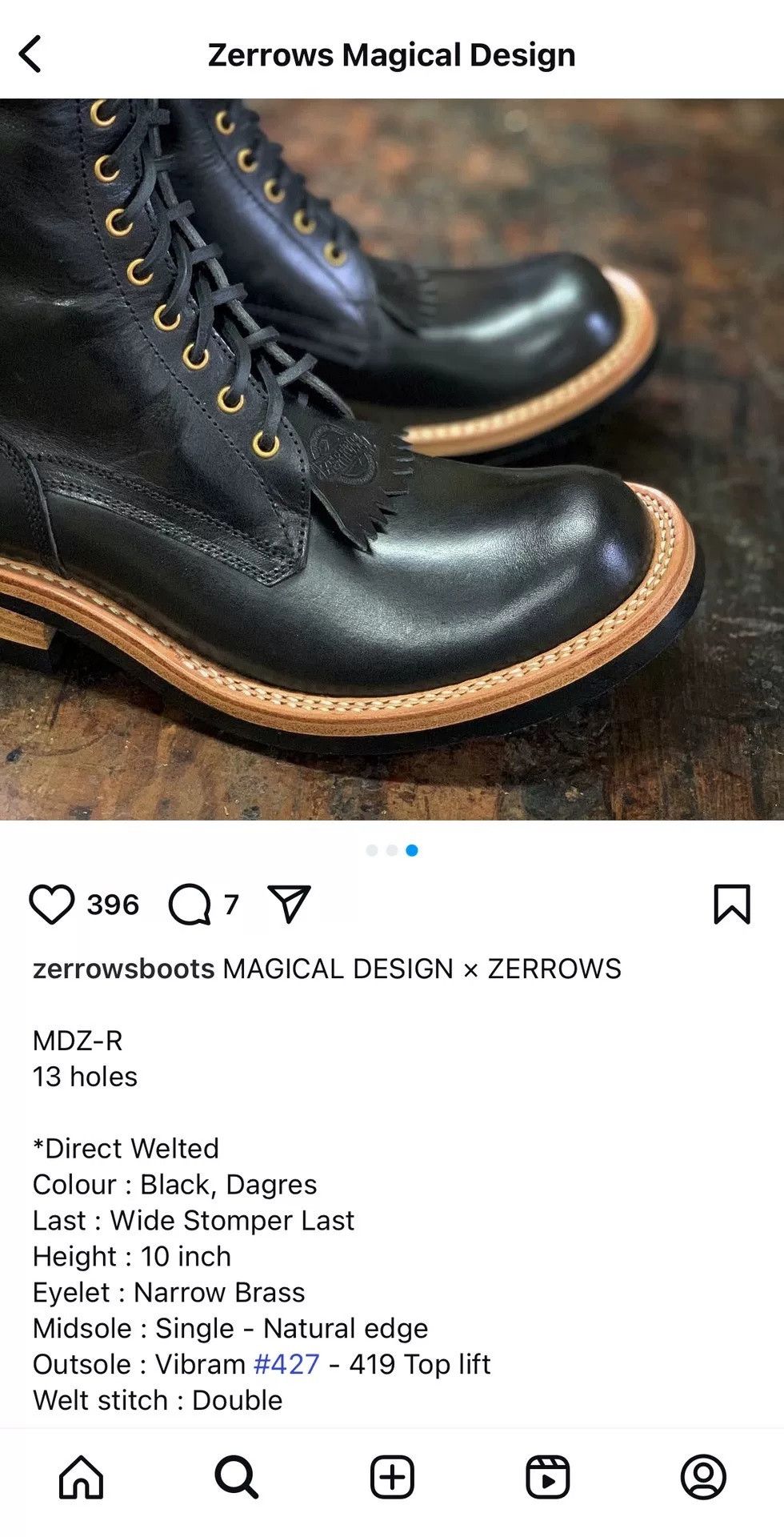 zerrows Zerrows x Magival 10" Direct Welted Boot Size US 8 / EU 41 - 8 Thumbnail