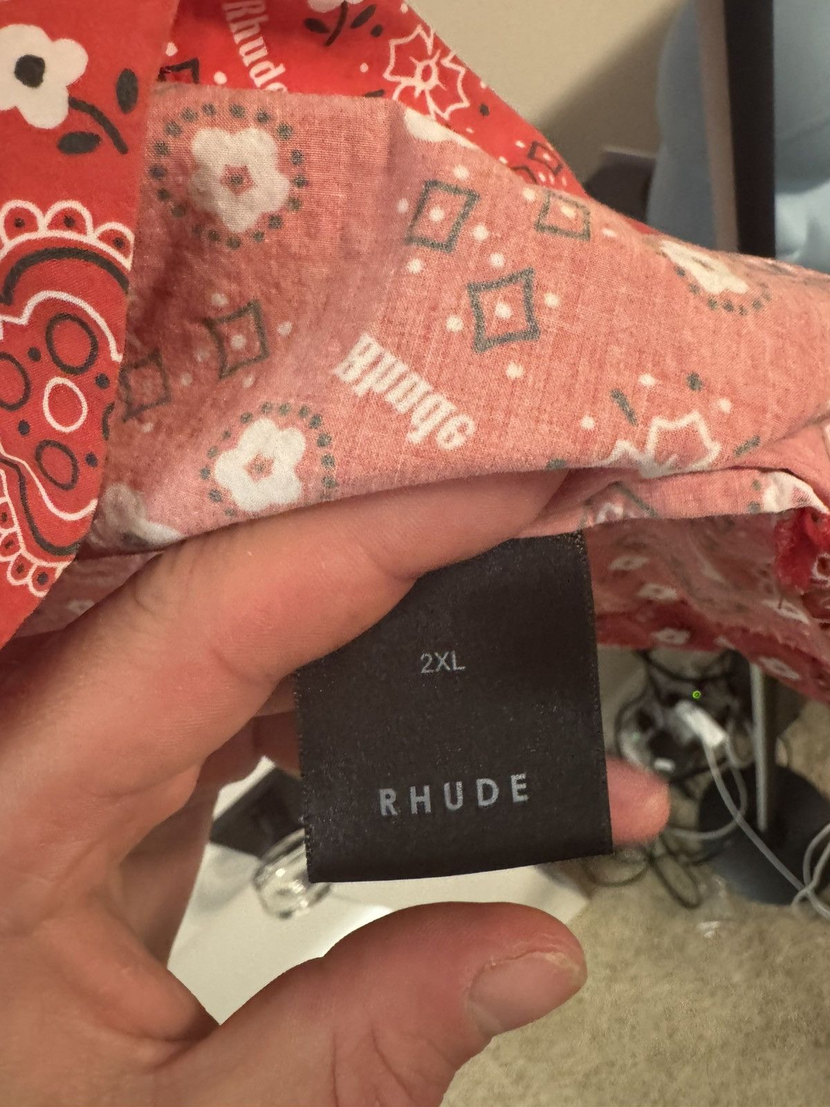 Rhude Rhude Bandana Shirt Size US XL / EU 56 / 4 - 4 Thumbnail