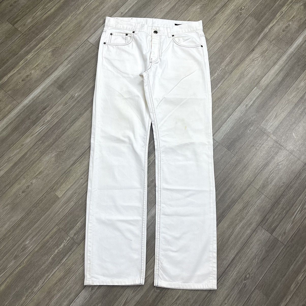 Miu Miu Miu Miu Denim White Pants Size US 30 / EU 46 - 1 Thumbnail