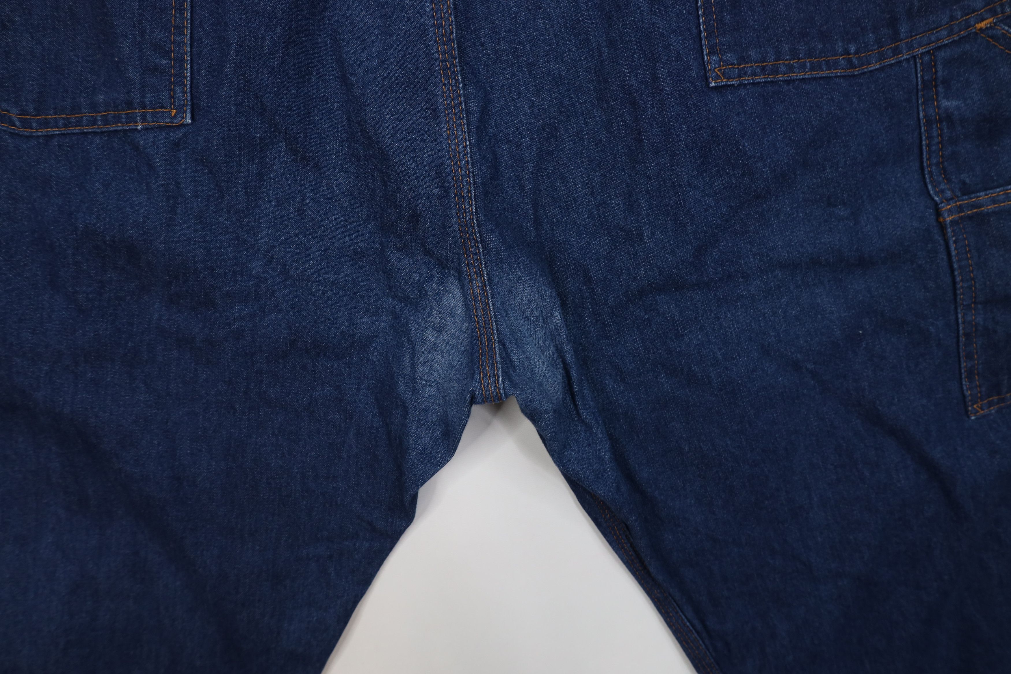 Vintage Vintage 90s Streetwear Wide Leg Dungaree Denim Jeans USA Size US 40 / EU 56 - 14 Thumbnail