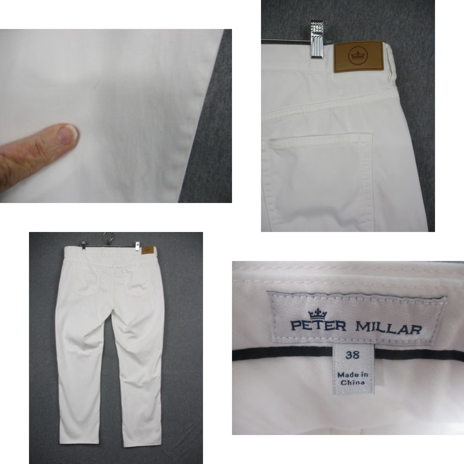Peter Millar Peter Millar Crown Crafted Wayfare 5 Pocket Pants White Size 38x32 Size US 38 / EU 54 - 8 Thumbnail