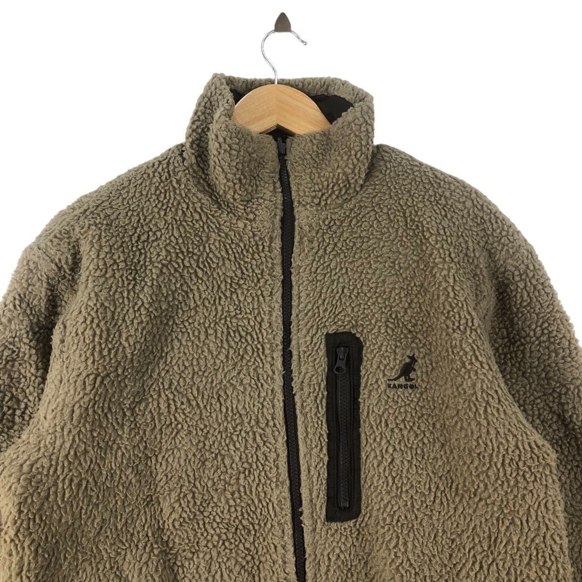 Kangol KANGOL Fleece Jacket Sherpa Deep Pile Outdoor Life Size US M / EU 48-50 / 2 - 2 Thumbnail