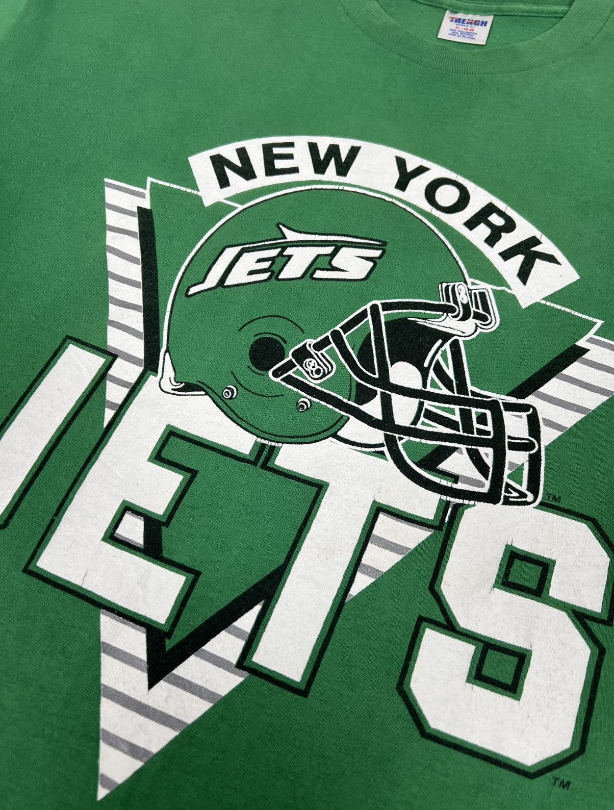 NFL 90s Vintage New York Jets Shirt Size US XL / EU 56 / 4 - 4 Thumbnail