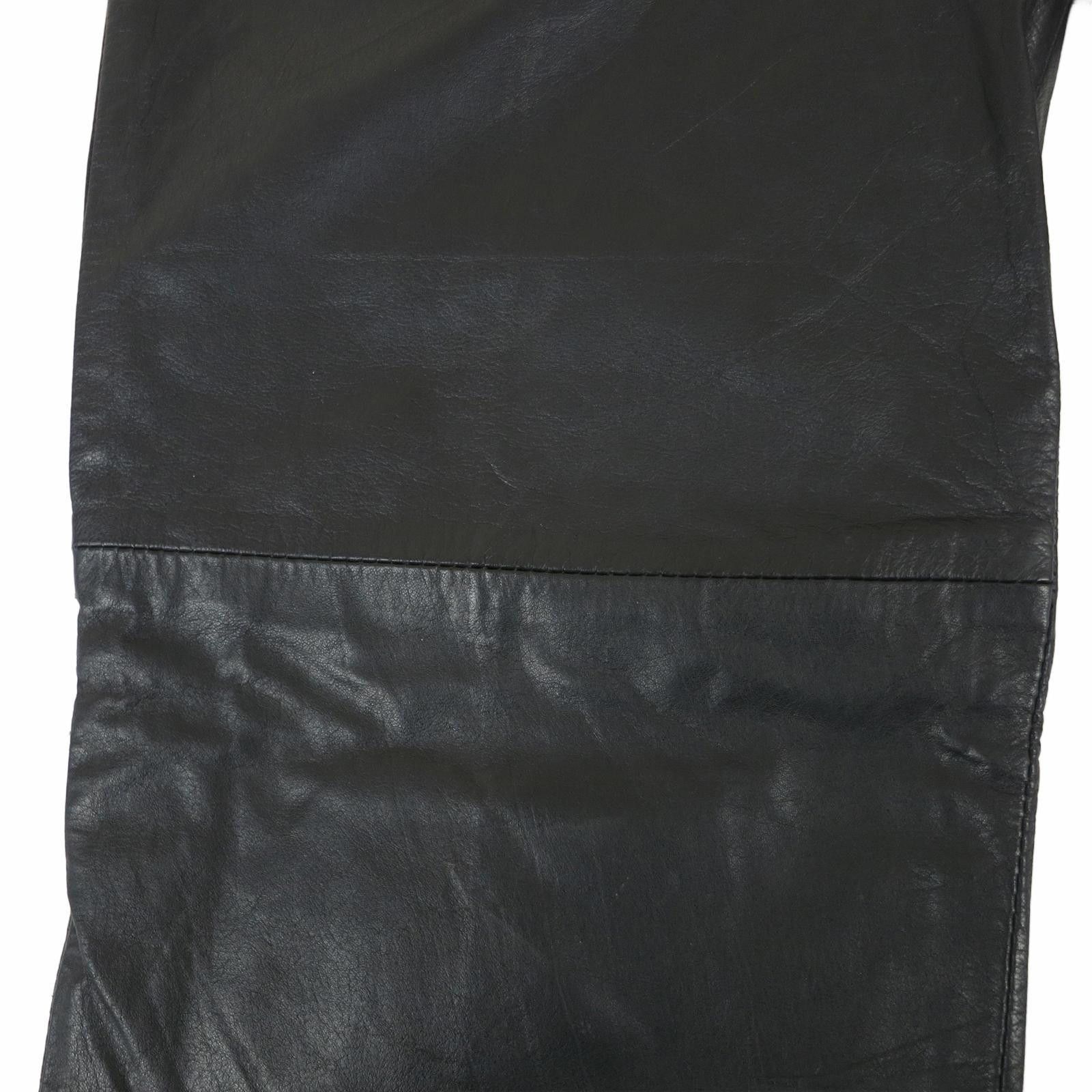 Other Pia Rucci Black Leather High Waisted Pleated Pants Size 6 Size 28" / US 6 / IT 42 - 3 Thumbnail