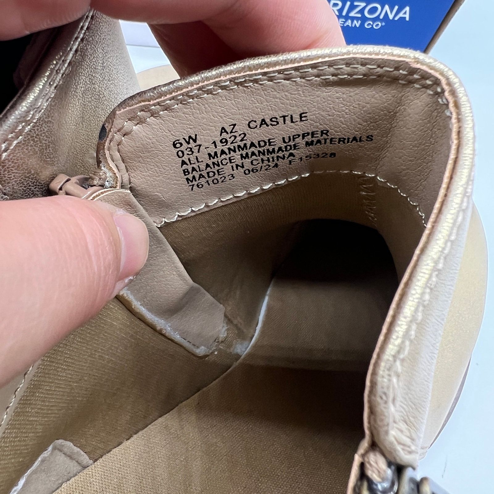 Other Arizona Jean Co Womens Castle Stacked Heel Bootie Size US 6 / IT 36 - 4 Thumbnail