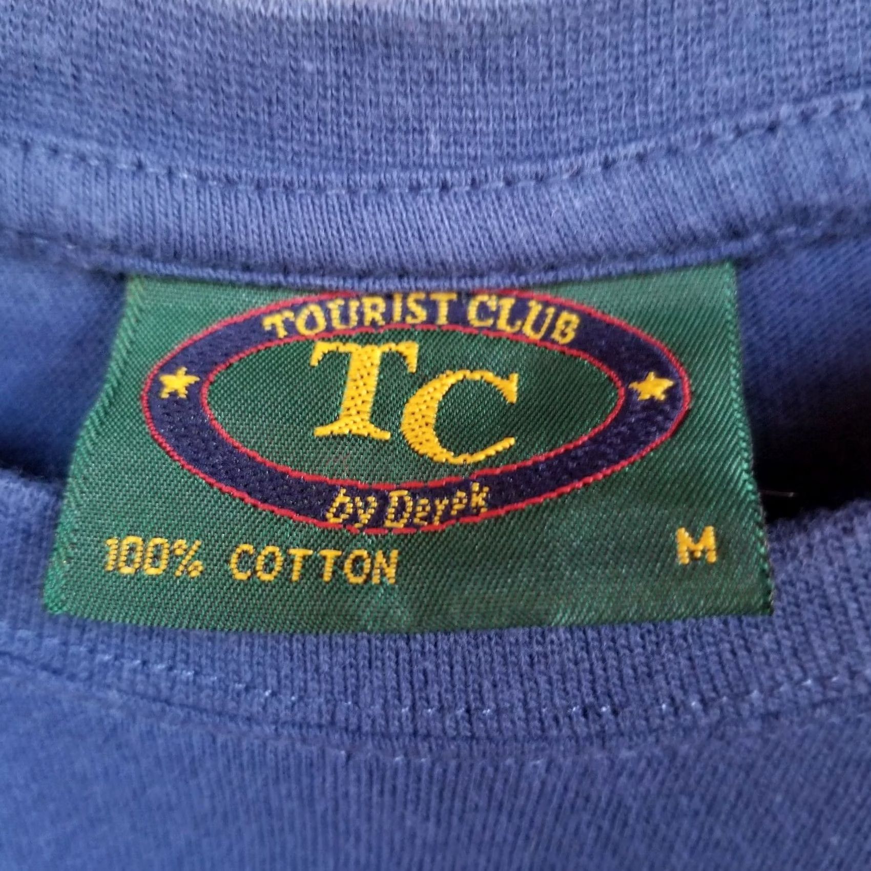 Vintage Tourist Club New Zealand Mens Medium Cotton Crew Neck Short Sleeve T-Shirt Blue Casual Tee Size US M / EU 48-50 / 2 - 4 Thumbnail