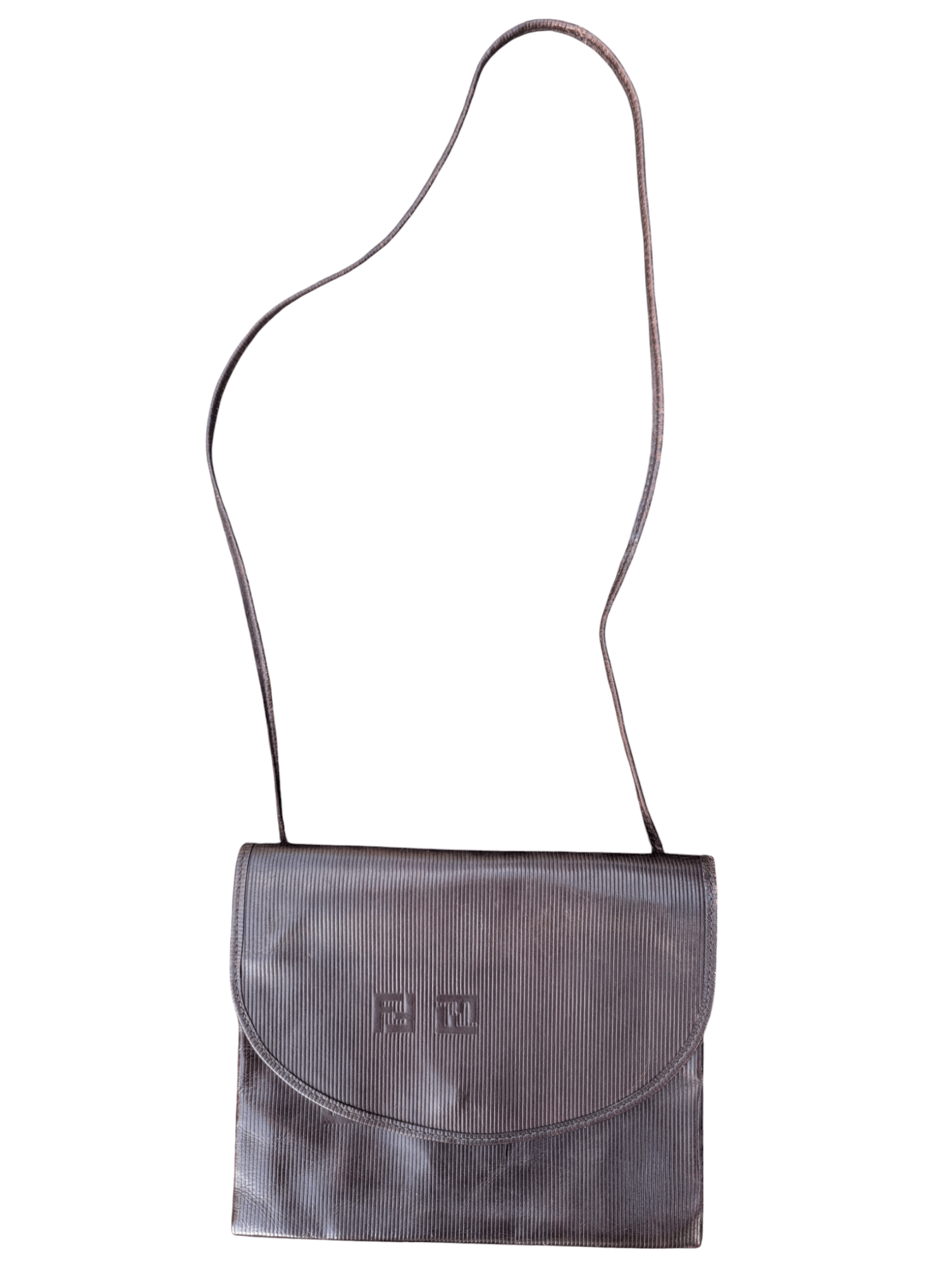 Fendi Fendi Frame Crossbody Burgundy FF Leather Bag Vintage Size ONE SIZE - 1 Thumbnail