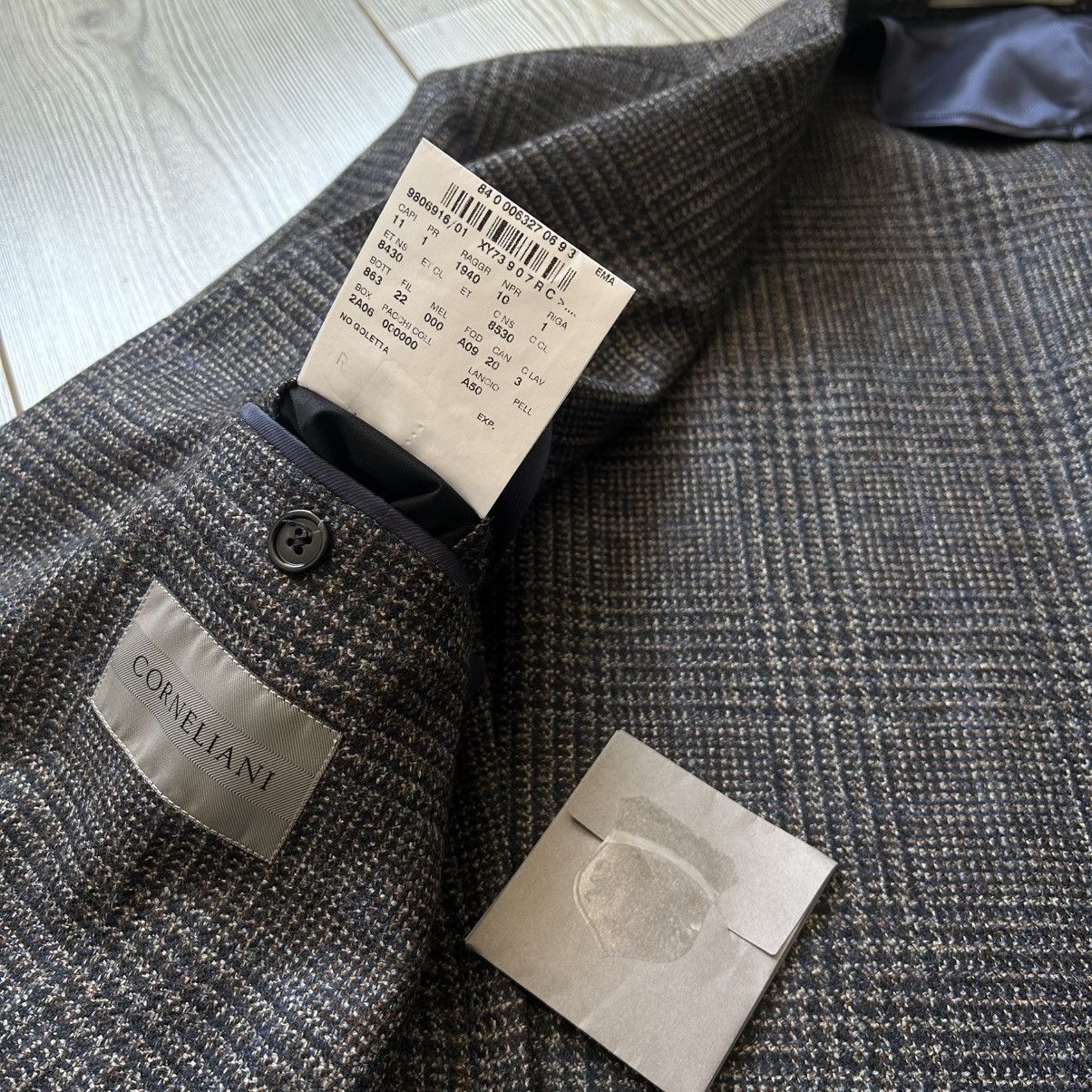 Corneliani Corneliani Gate Sport Coat 54R Check Wool – Model XY7390 Size US L / EU 52-54 / 3 - 17 Thumbnail