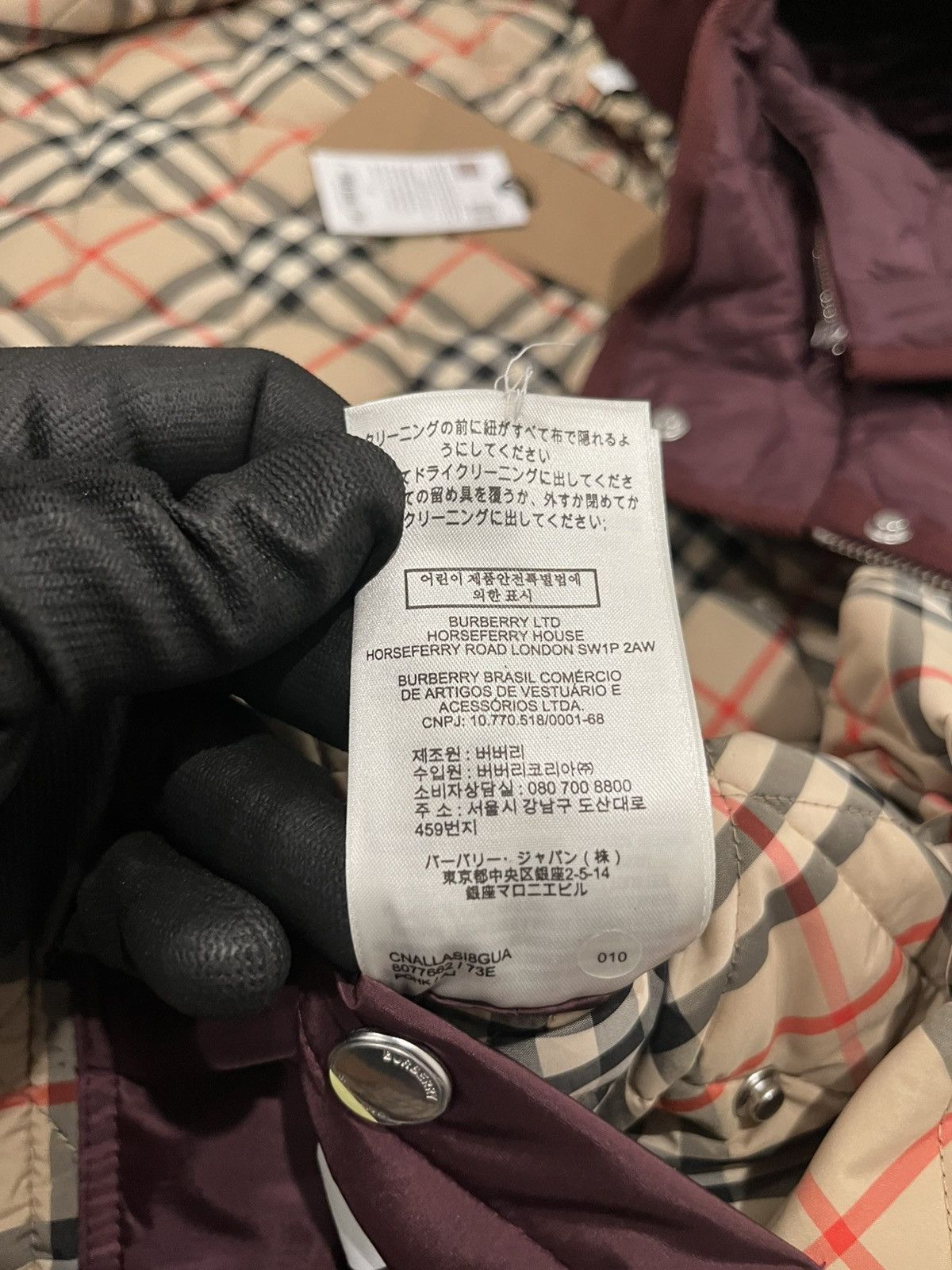 Burberry Burberry Cropped Quilted Nylon Jacket Size L / US 10 / IT 46 - 22 Thumbnail