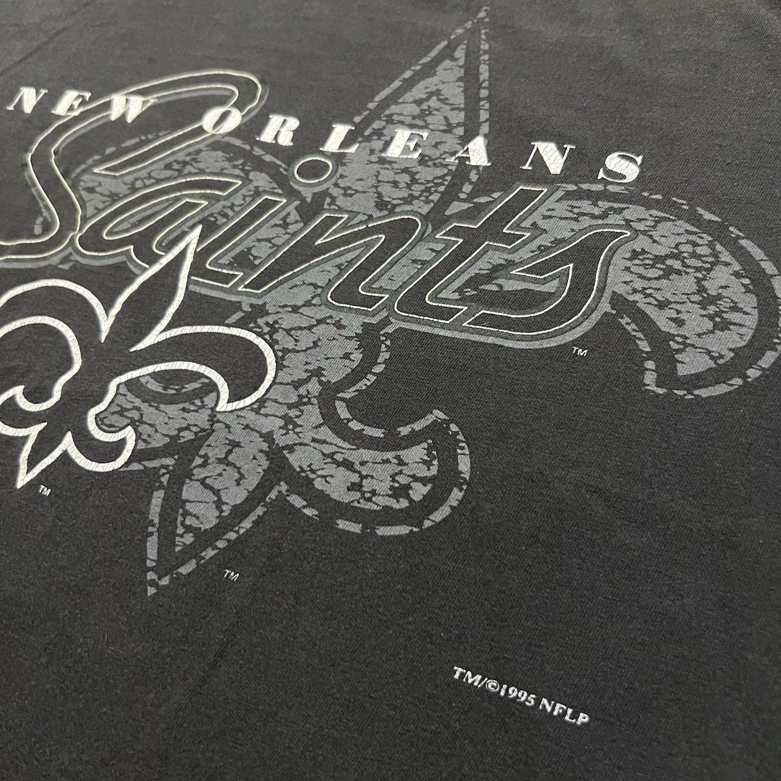Vintage VTG New Orleans Saints 1995 NFL Champs Football T Shirt Size US XL / EU 56 / 4 - 3 Thumbnail