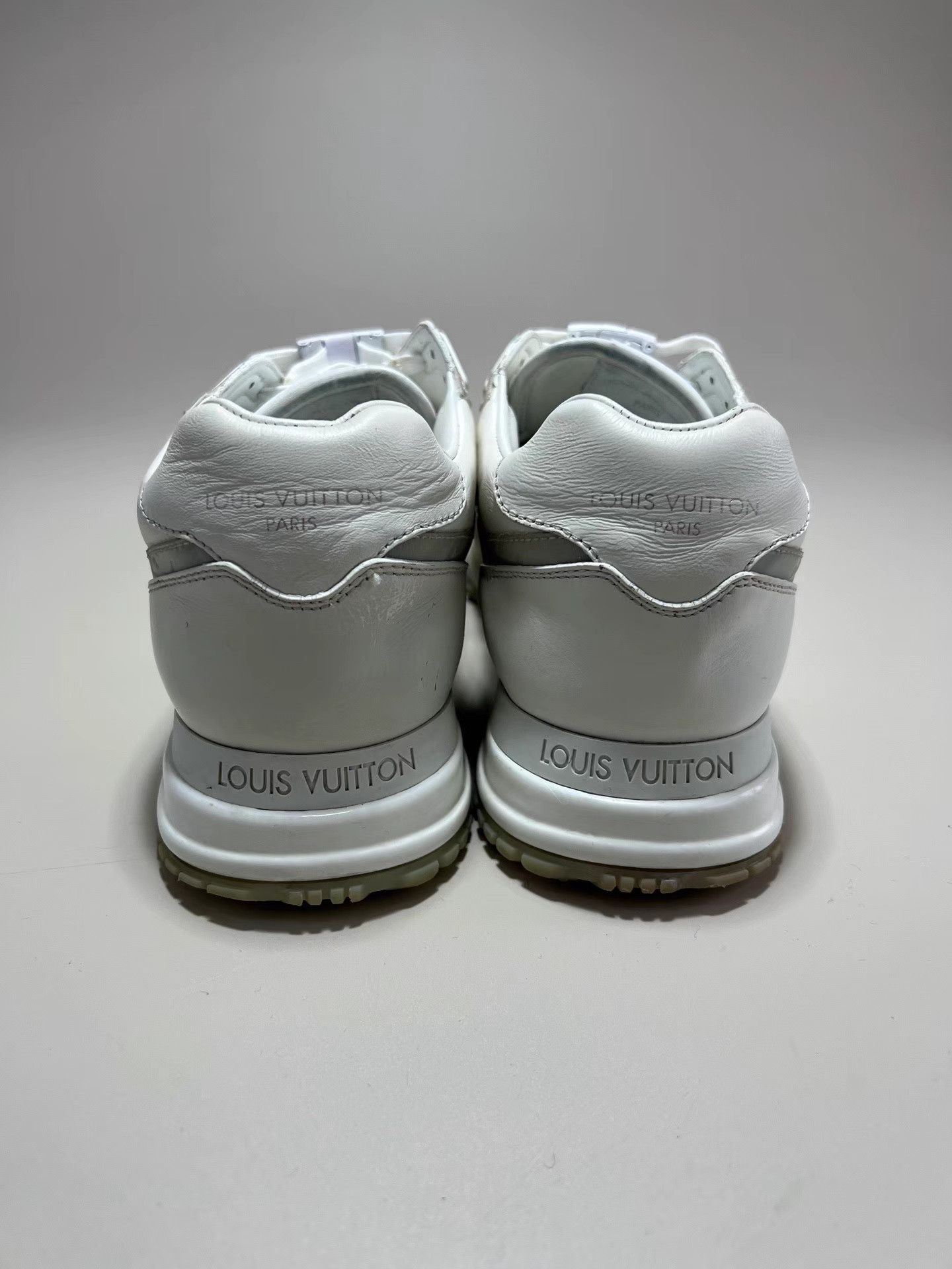 Louis Vuitton LOUIS VUITTON LV RUN AWAY White & Grey Laser Sneakers Size US 6 / EU 39 - 3 Thumbnail