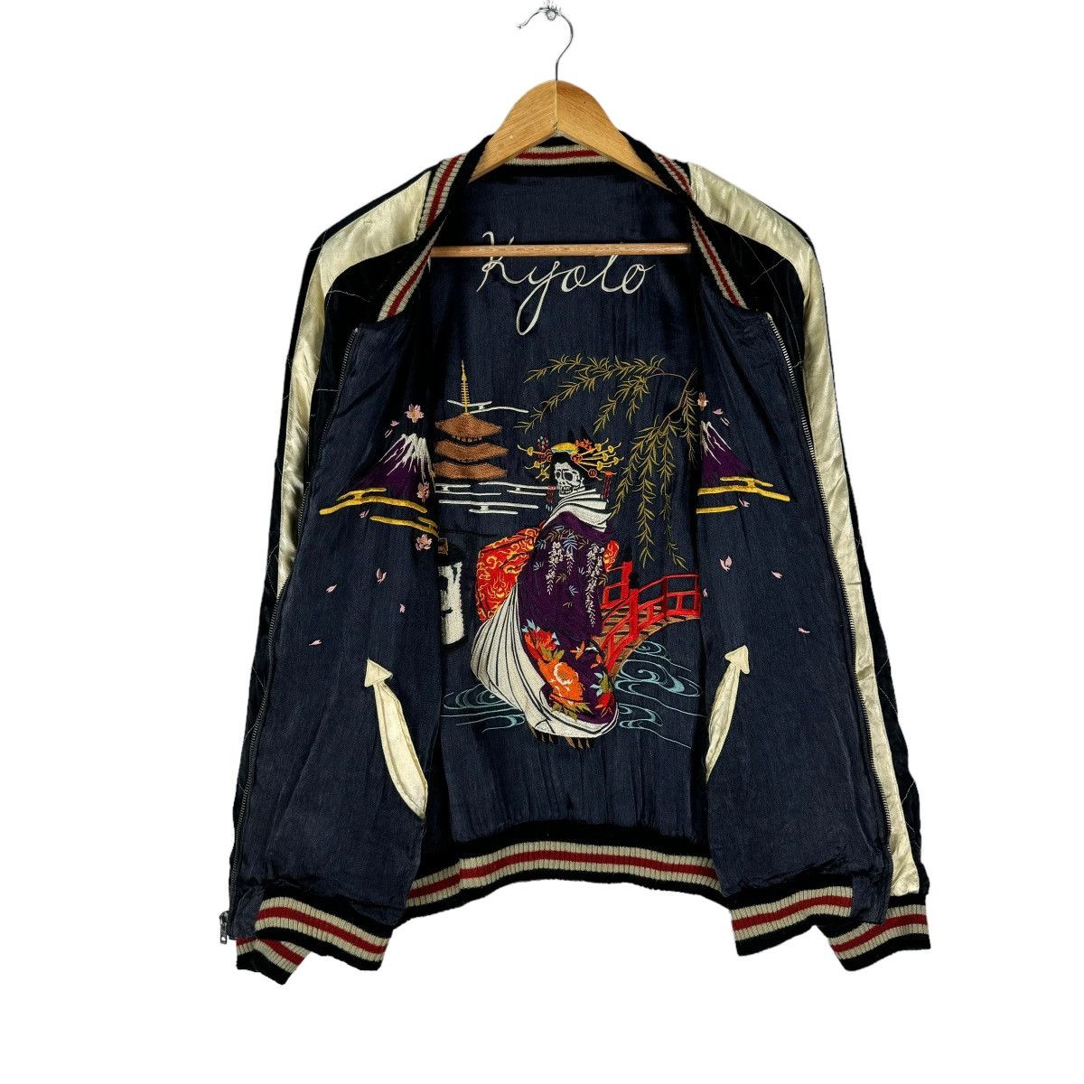 ☀️CROPPED HEAD SUKAJAN JAPAN RAYON GEISHA REVERSIBLE JACKET