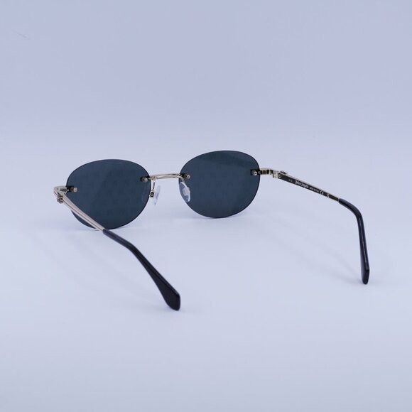 Palm Angels Palm Angels PERI10H CRYSTAL 7607 Sunglasses Gold Oval Frame Size ONE SIZE - 6 Thumbnail