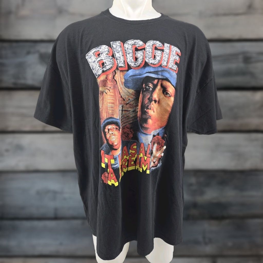 Vintage VINTAGE Notorious 3XL Black Biggie Smalls Shirt It Was All A Dream Hip Hop 90s Tee Mens Size US XXL / EU 58 / 5 - 1 Thumbnail