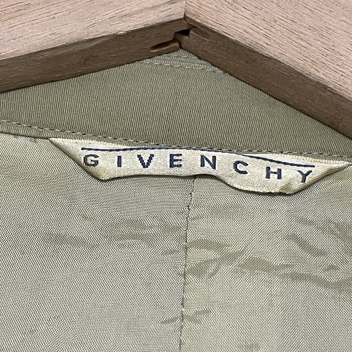 Givenchy Vintage Givenchy Stretch Cotton Silk-Blend Blazer Jacket Size US L / EU 52-54 / 3 - 19 Thumbnail