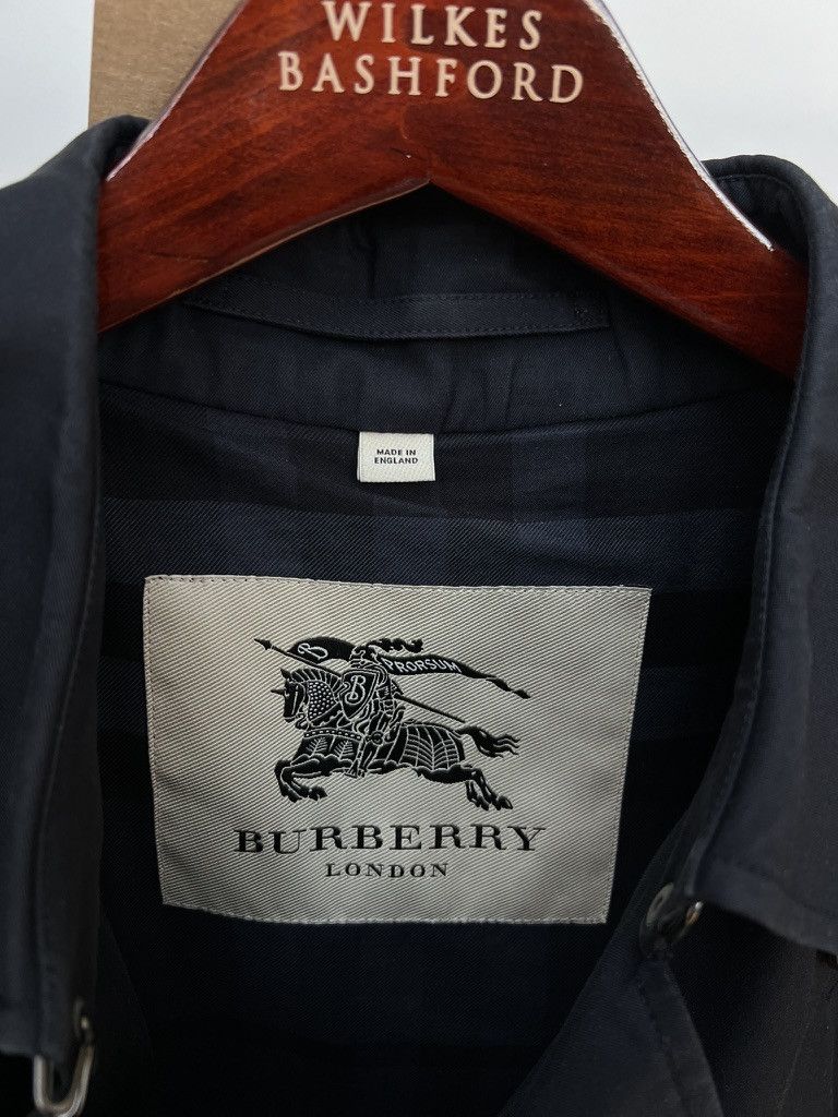 Burberry Burberry Navy Cotton Trench Coat Size US L / EU 52-54 / 3 - 4 Thumbnail