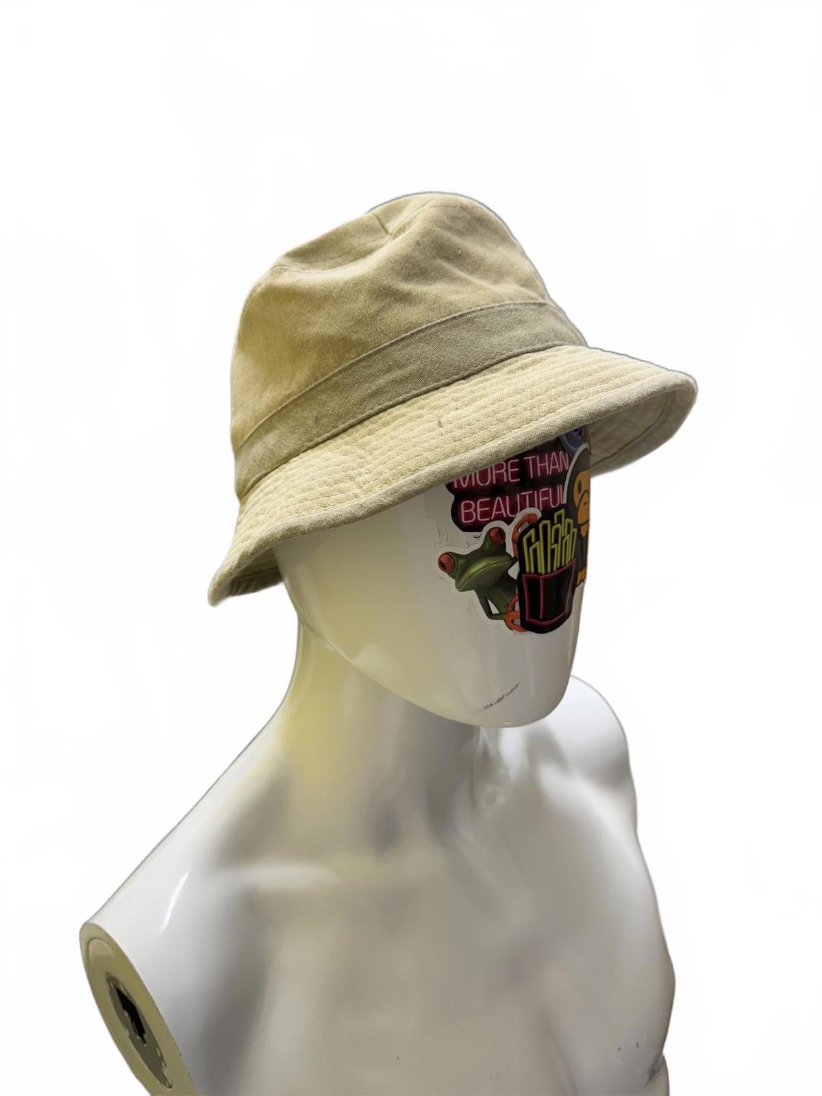 The Unbranded Brand Beige Cotton Bucket Hat for Men Size ONE SIZE - 3 Thumbnail