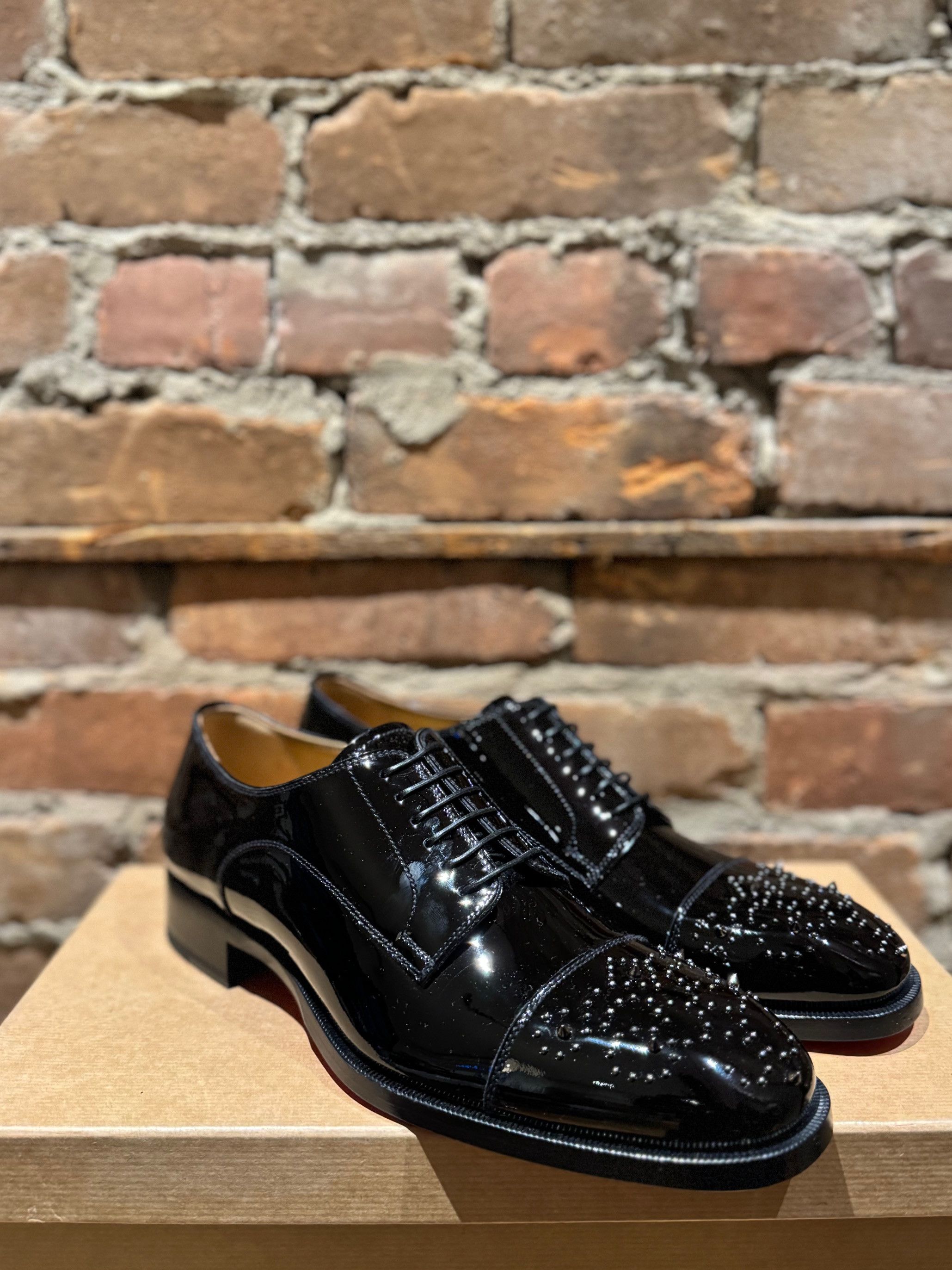 Christian Louboutin Christian Louboutin Maltese Flat – Patent Leather / Spike Size US 8 / EU 41 - 1 Thumbnail