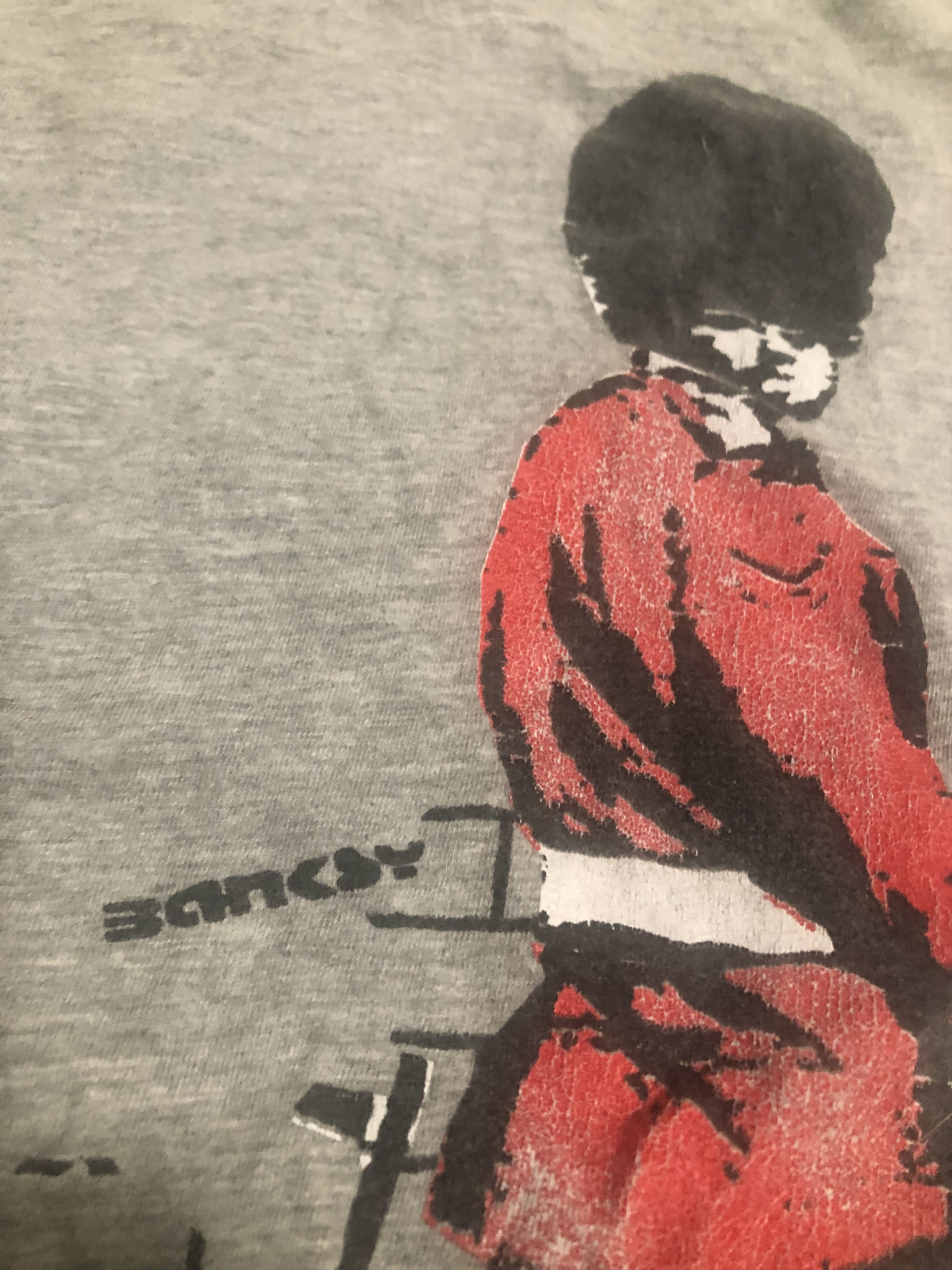 Other BANKSY Vintage RARE “Pissing Guard” T Shirt from early 2000s Size US XL / EU 56 / 4 - 3 Thumbnail