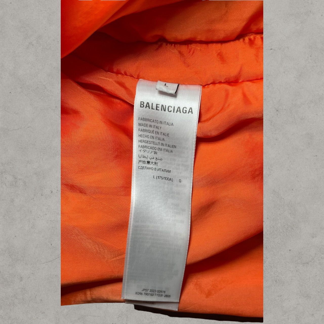 Balenciaga AW23 Balenciaga Double Sleeve Distressed MA-1 Bomber Sz L Size US L / EU 52-54 / 3 - 8 Thumbnail