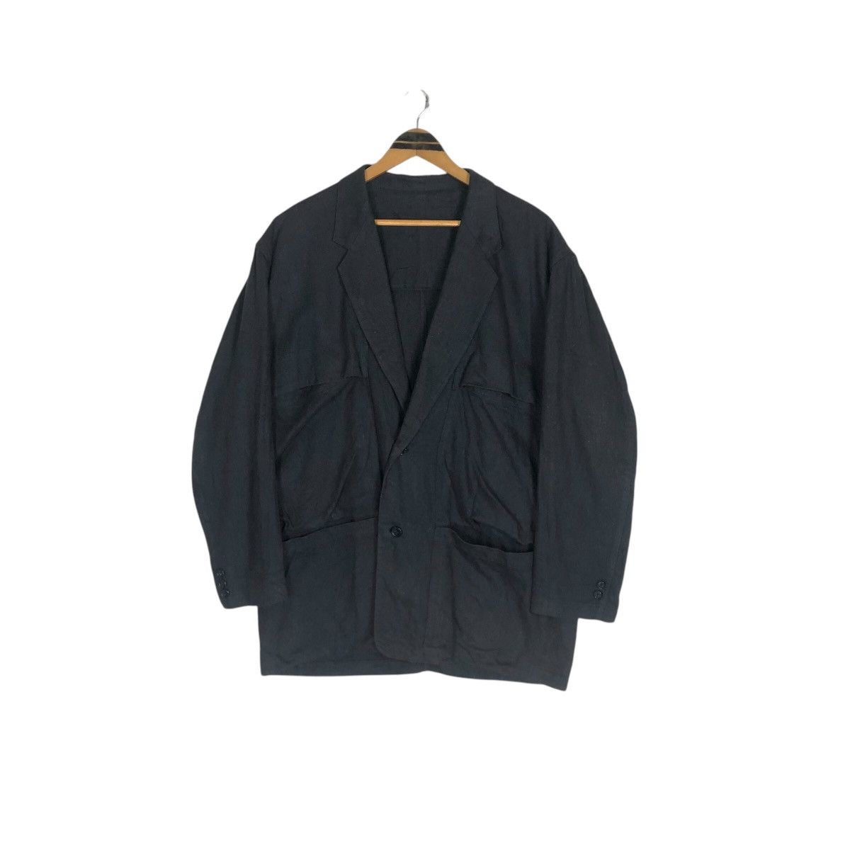 Yohji Yamamoto Vintage 80s Y’s For Men Yohji Yamamoto 4 Pocket Jacket Size US L / EU 52-54 / 3 - 2 Thumbnail