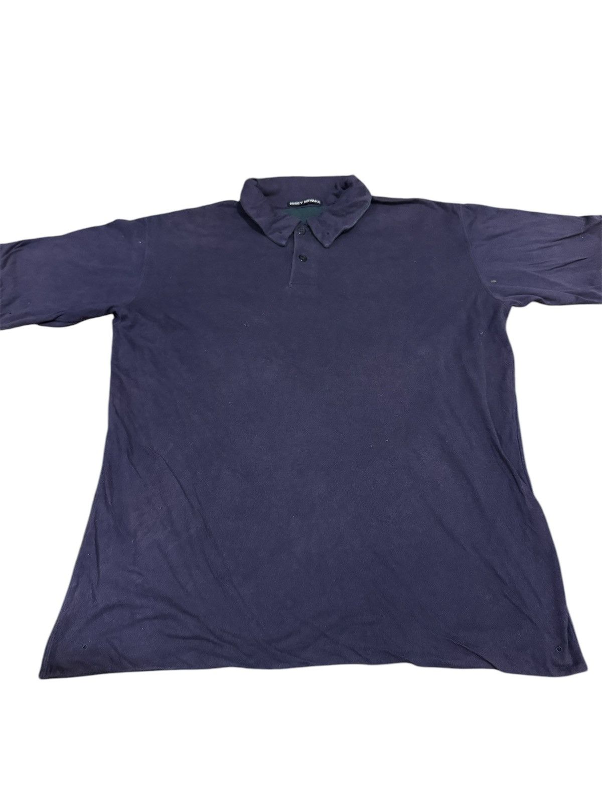 Homme Plisse Issey Miyake × Issey Miyake × Vintage Vintage Issey Miyake Polo Shirt Green Inside Size US L / EU 52-54 / 3 - 2 Thumbnail