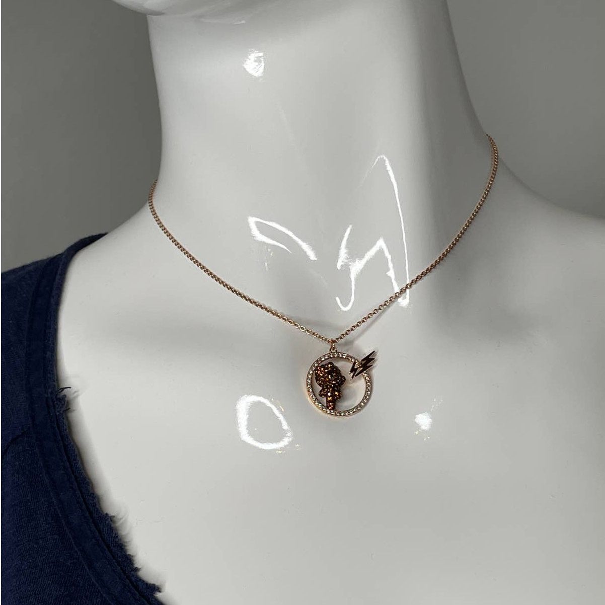 Swarovski Swarovski Line Friends Skateboard Pendant Brown Necklace Size ONE SIZE - 4 Thumbnail
