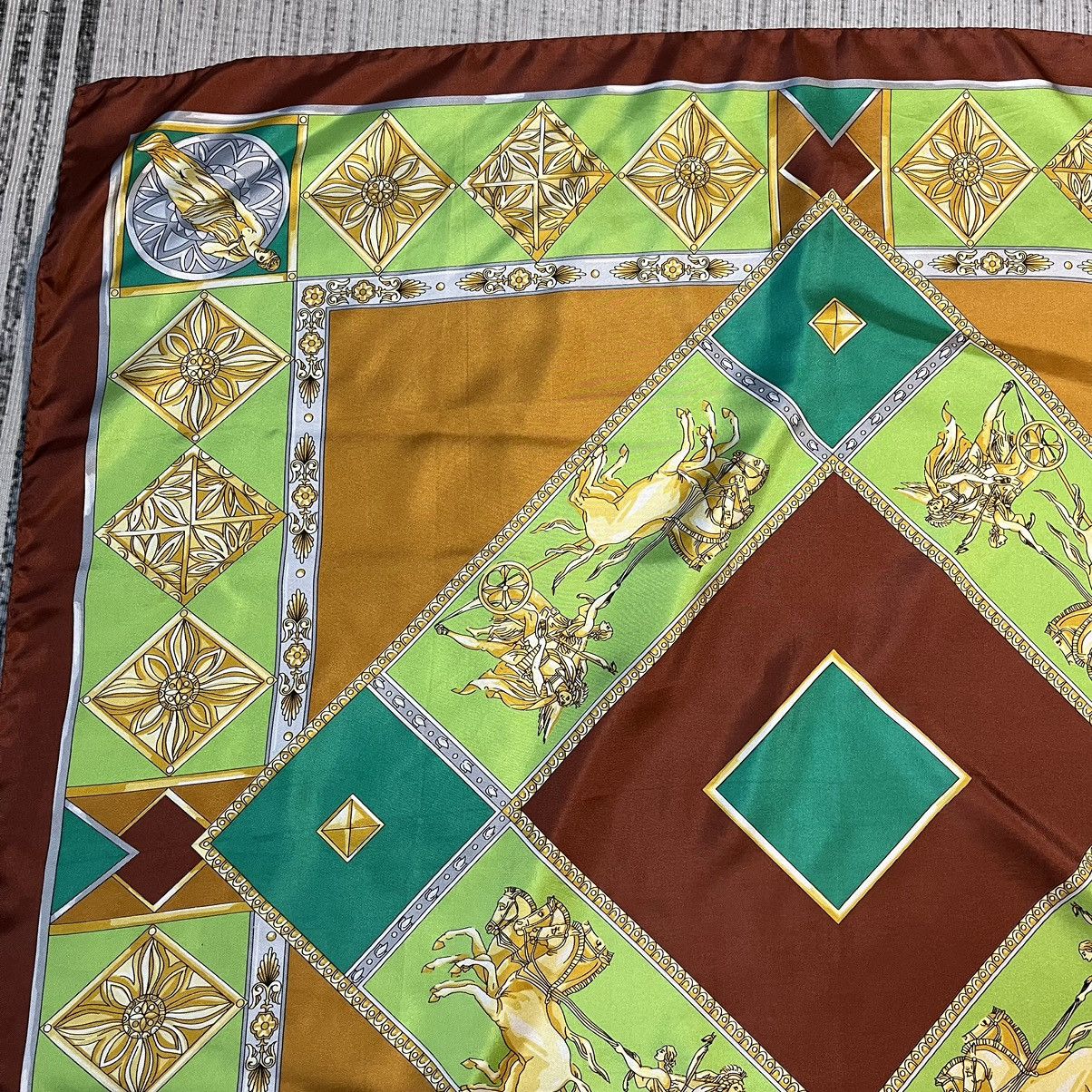 Claude Montana × Vintage Vintage Claude Montana Silk scarf Size ONE SIZE - 5 Thumbnail