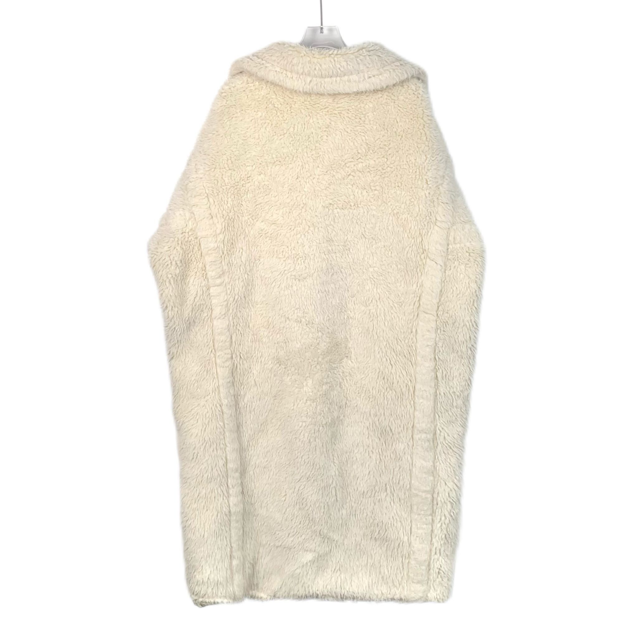Max Mara MaxMara Womens Ivory Alpaca Wool Blend Teddy Coat Size S / US 4 / IT 40 - 2 Thumbnail