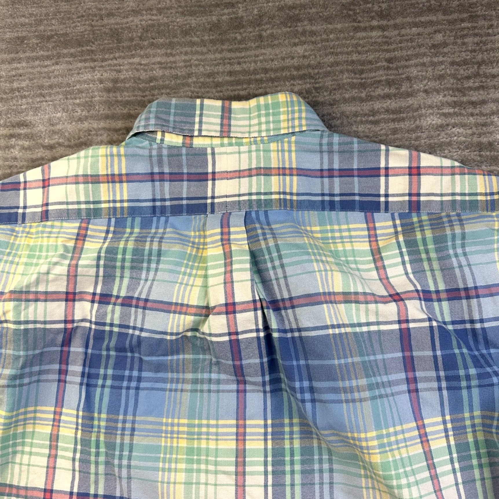 Ralph Lauren Ralph Lauren Shirt Mens Large Blue Plaid Colorful Pony Button-Up Embroidered Logo Size US L / EU 52-54 / 3 - 6 Thumbnail