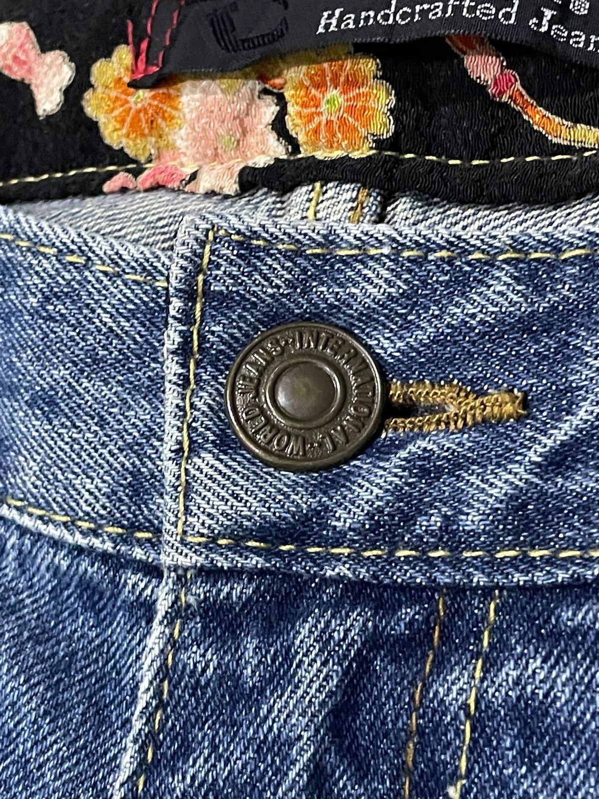 Japanese Brand Dominate Japan Handcrafted Floral Loose Jeans Size US 32 / EU 48 - 11 Thumbnail