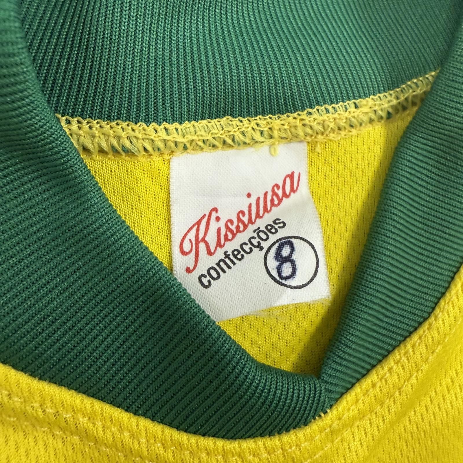 Nike Vtg Y2K Kids Nike Brasil National Soccer Jersey World Cup Size ONE SIZE - 3 Thumbnail