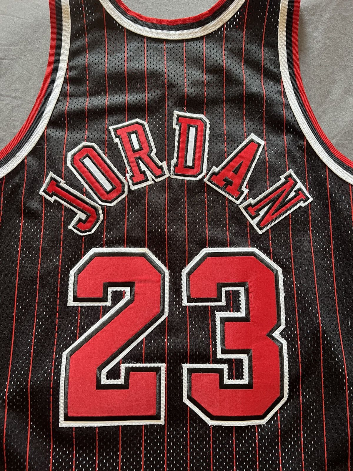 Champion × NBA × Vintage Michael Jordan Chicago Bulls champion authentic jersey Size US L / EU 52-54 / 3 - 4 Thumbnail
