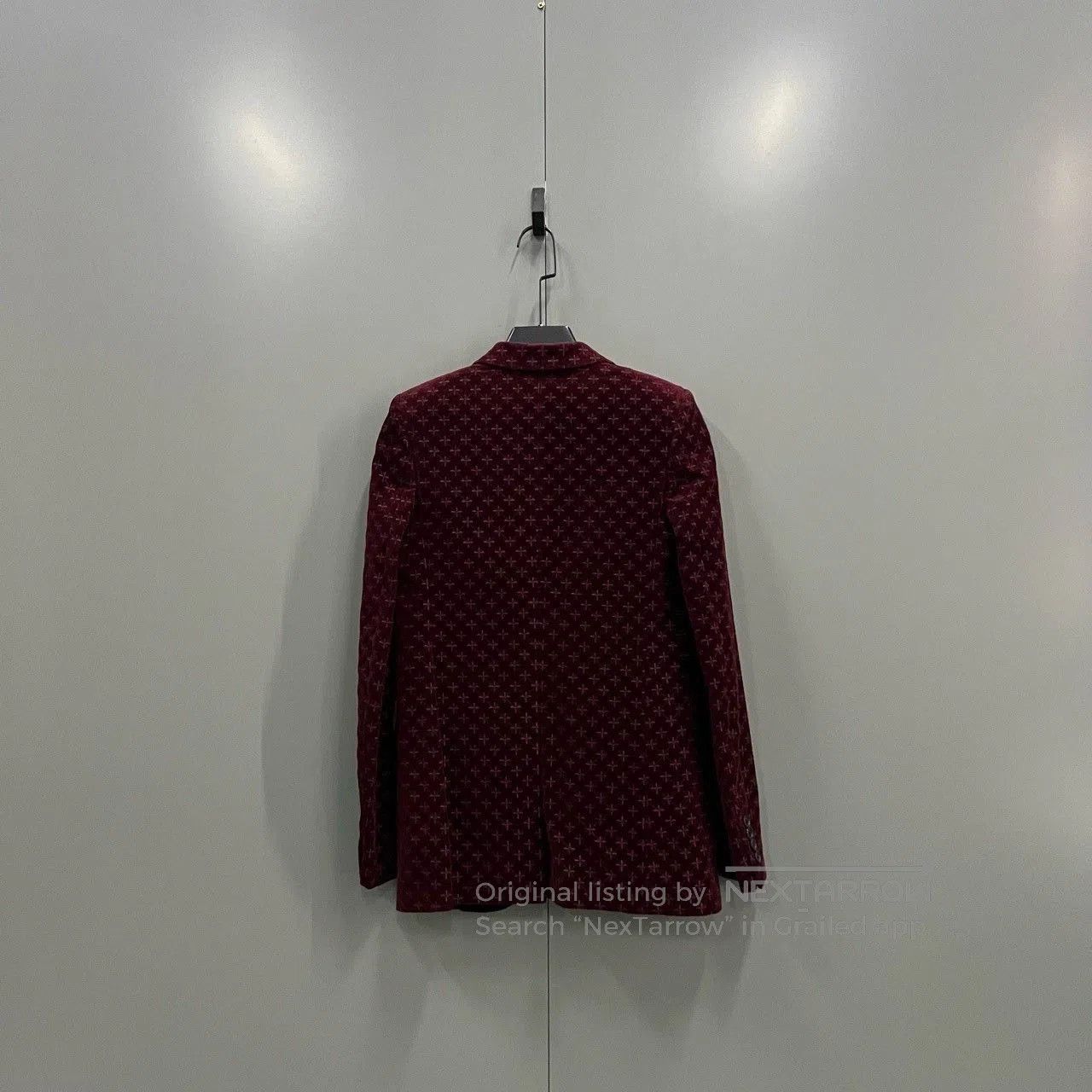 Saint Laurent Paris Saint Laurent Burgundy Velvet Blazer. Size XXS / US 00 / IT 34 - 2 Thumbnail