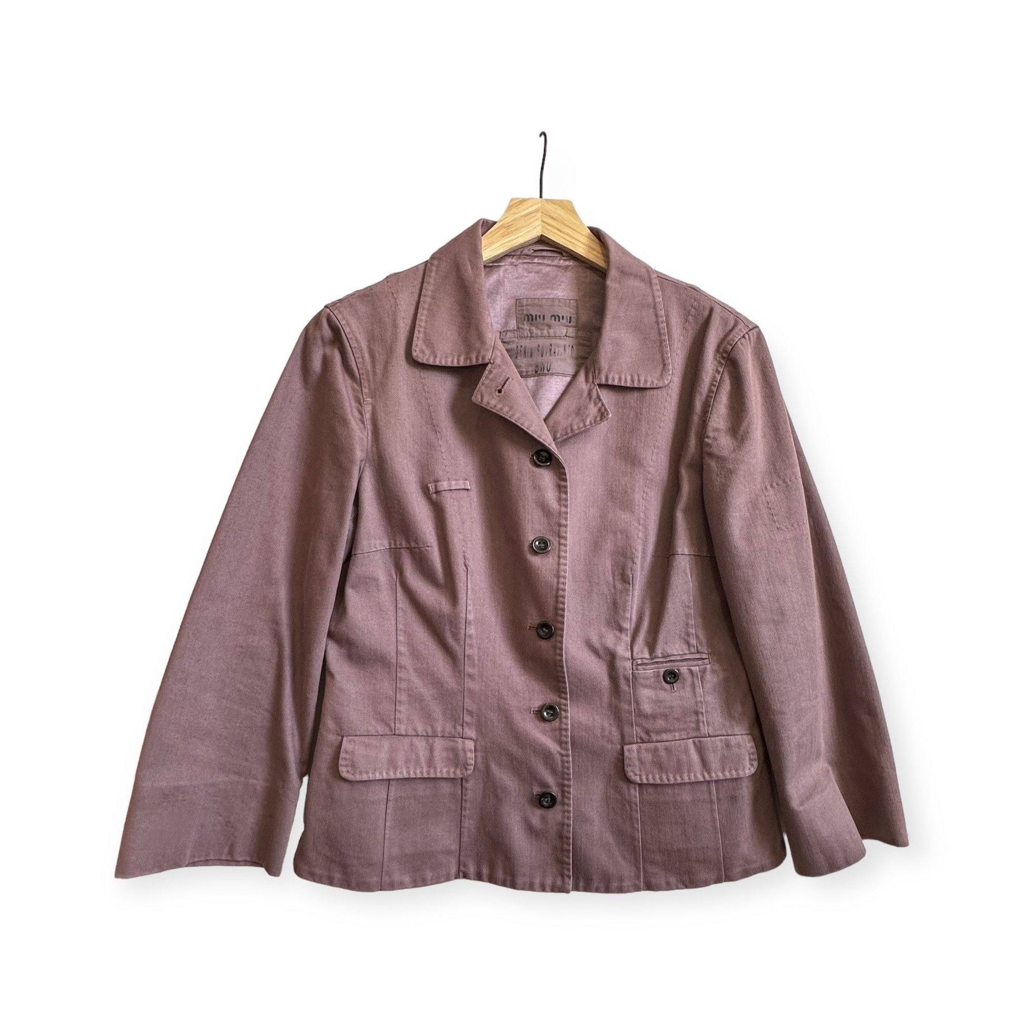 Miu Miu Miu Miu “Denim Squad” Archival Utility Jacket – IT 44 Size M / US 6-8 / IT 42-44 - 1 Thumbnail