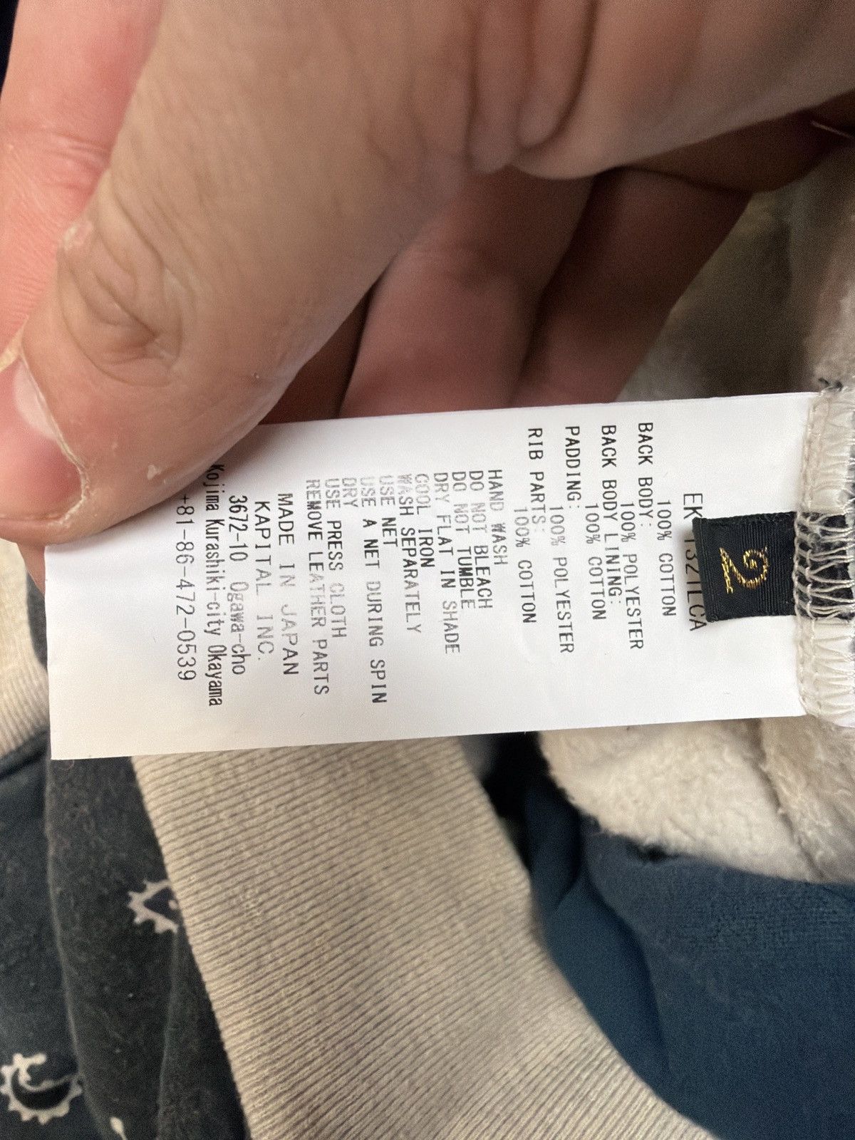 Kapital Kapital Bandana Navy Zip Up Jacket Size 2 Size US M / EU 48-50 / 2 - 4 Thumbnail