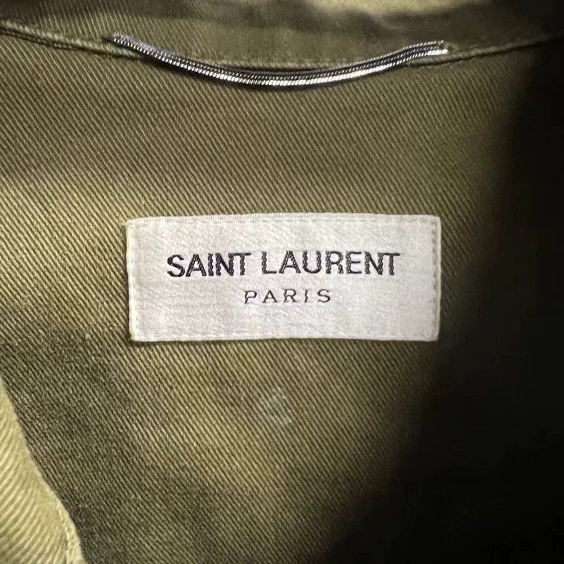 Saint Laurent Paris saint Laurent parisArmy green shark glitter scale print lo Size US S / EU 44-46 / 1 - 3 Thumbnail
