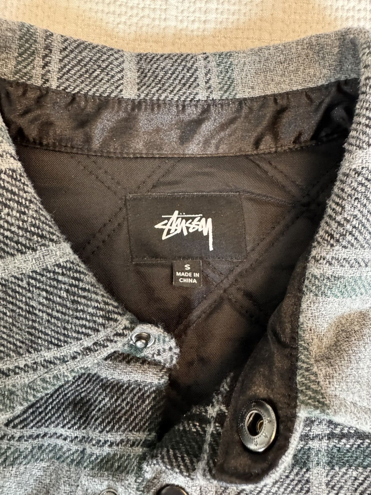 Stussy Stussy plaid quivered shirt jacket Size US S / EU 44-46 / 1 - 2 Thumbnail