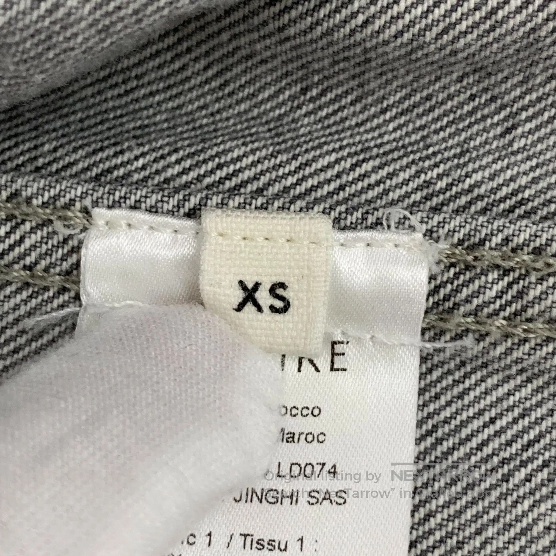 Lemaire Lemaire Gray Cotton Collar Single Breasted Long Sleeve Den Size US XS / EU 42 / 0 - 6 Thumbnail