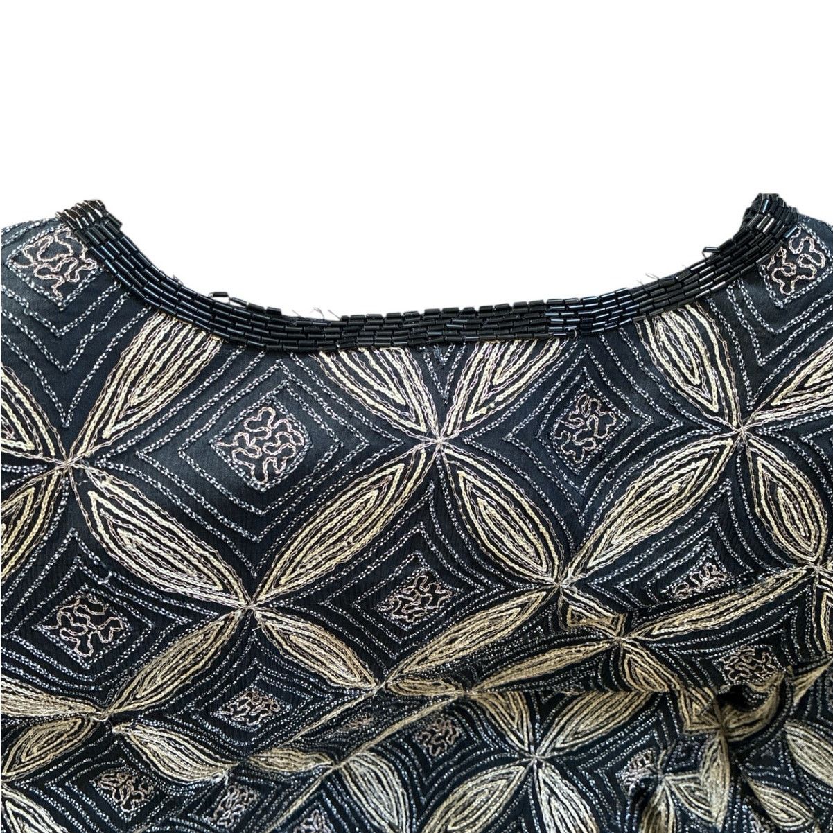 Other Vintage Papell Boutique Evening beaded cardigan jacket Size XL / US 12-14 / IT 48-50 - 8 Thumbnail