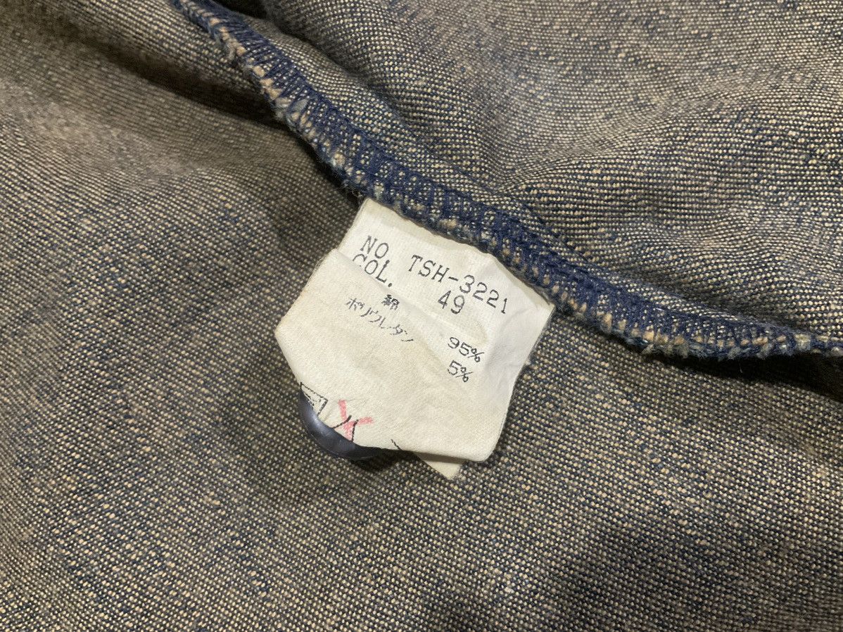 If Six Was Nine × Japanese Brand × Tornado Mart 🔥Y2K Archived Tornado Mart Tribal Denim Shirt Mud Wash Fray Size US L / EU 52-54 / 3 - 8 Thumbnail