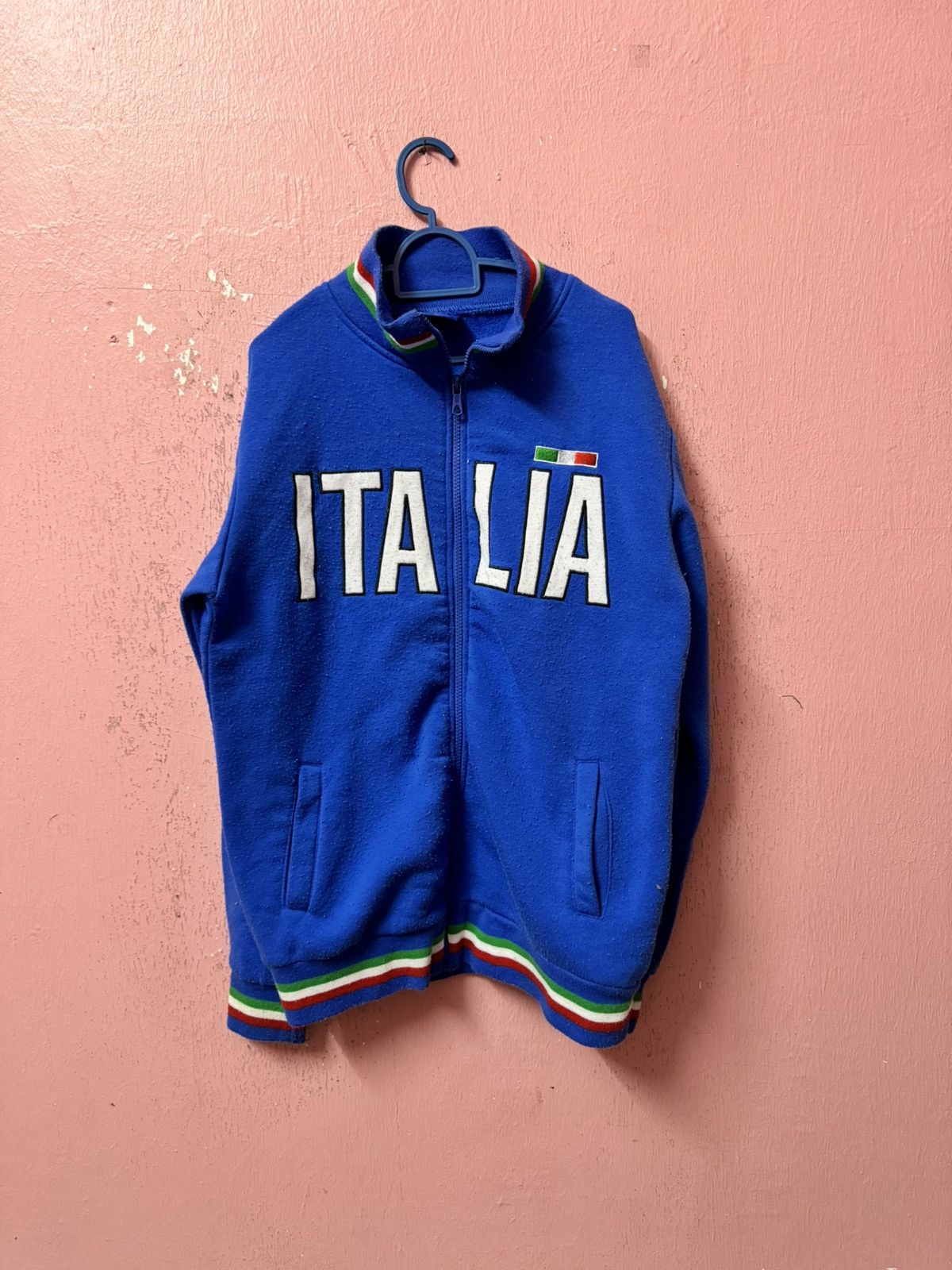 image of Vintage Italia Sweater in Blue, Men's (Size Large)
