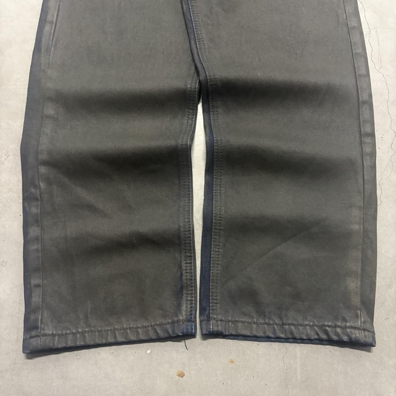 Vintage Crazy Vintage Y2K/2000s Baggy Jewel House Black and Blue Accent Luxury Streetwear Denim Jeans! Size US 36 / EU 52 - 3 Thumbnail
