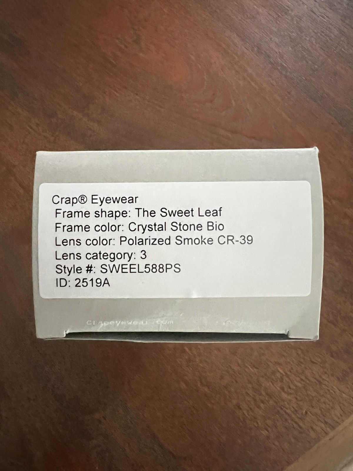 Crap Eyewear Crap Sweet Leaf Smoke Polarized Sunglasses New NWT Size ONE SIZE - 5 Thumbnail