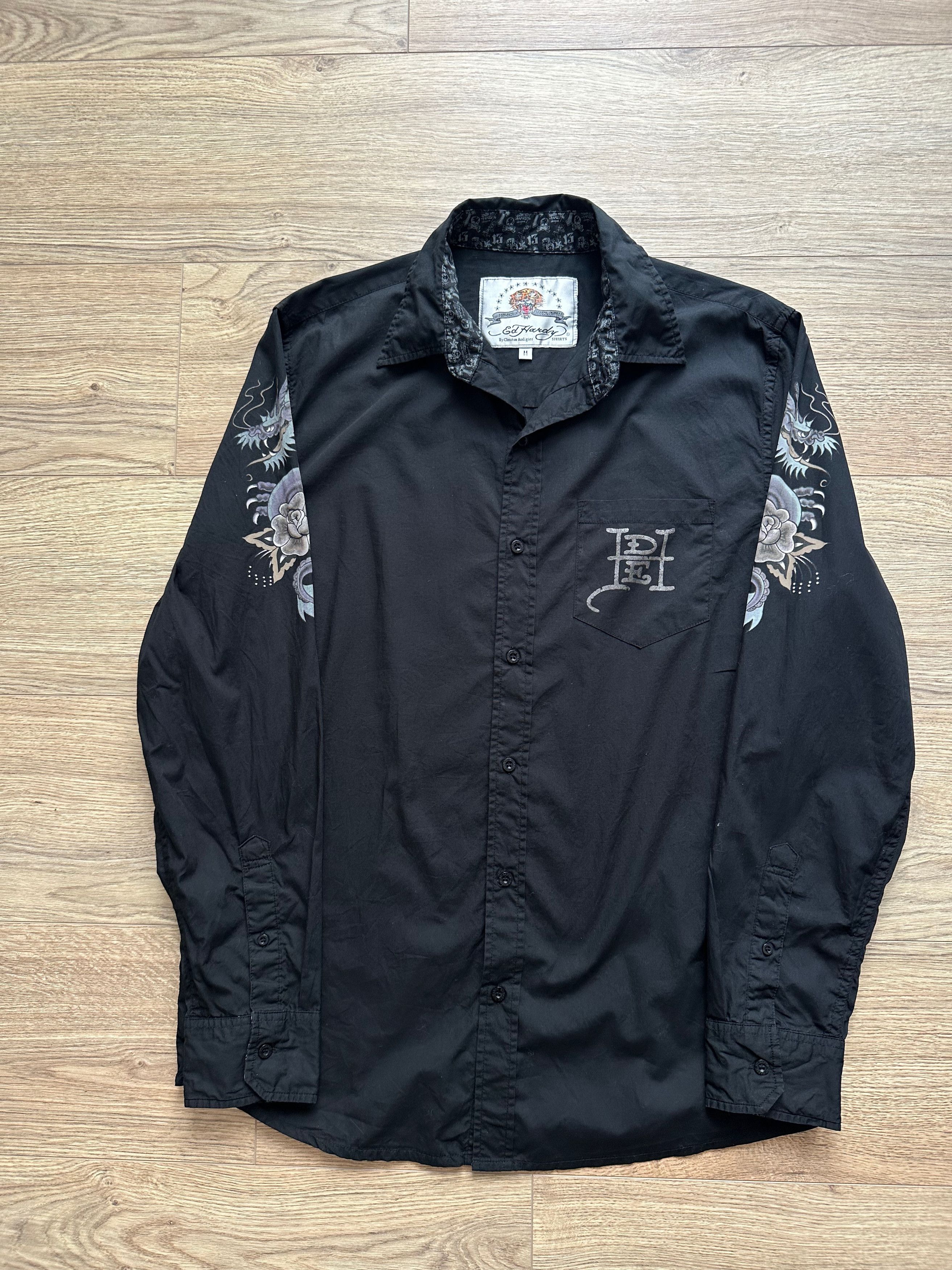Ed Hardy ED HARDY eagle shirt long sleeve Y2K Size M / US 6-8 / IT 42-44 - 15 Thumbnail