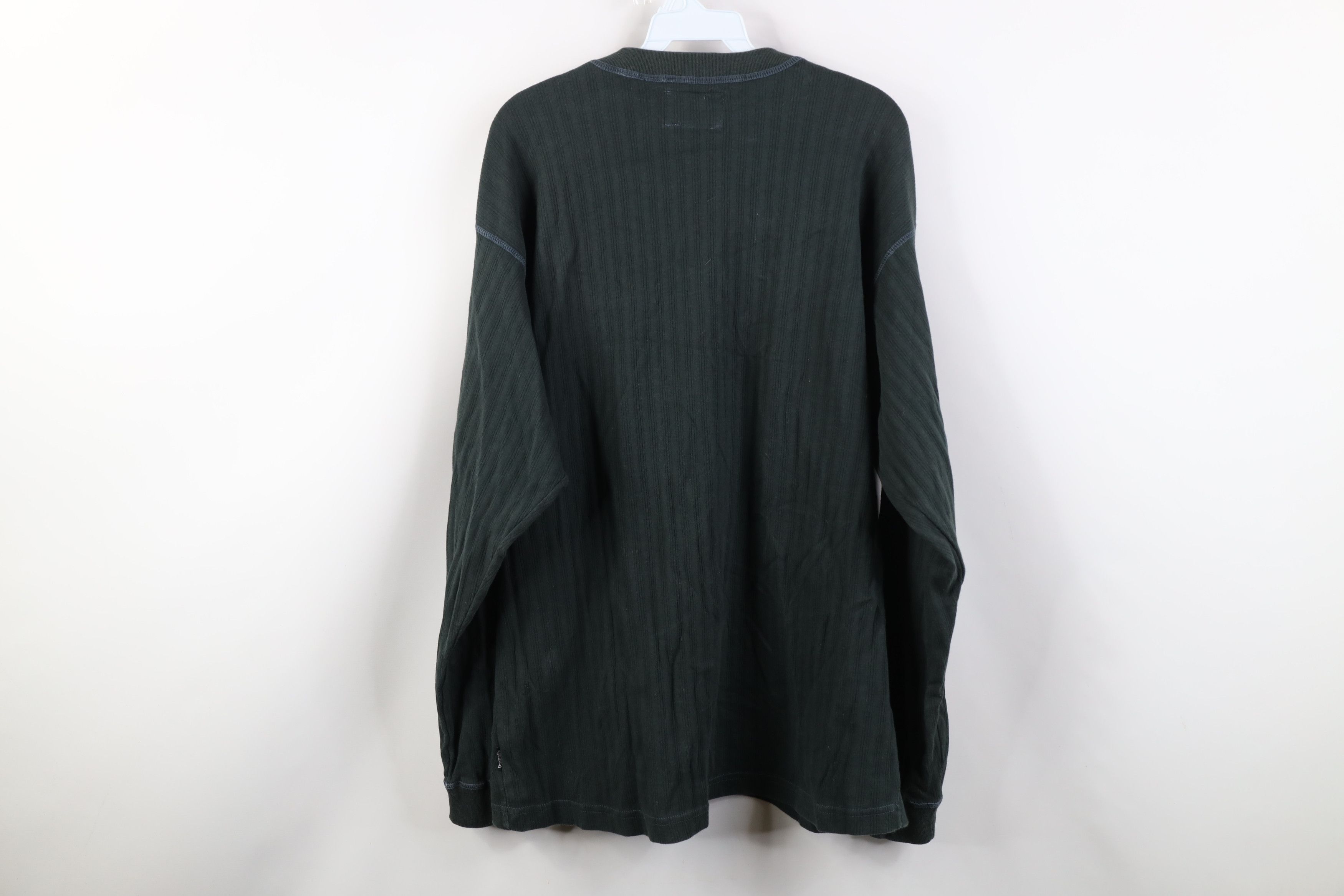 Vintage Vintage 90s Streetwear Knit Long Sleeve Henley T-Shirt Size US L / EU 52-54 / 3 - 13 Thumbnail